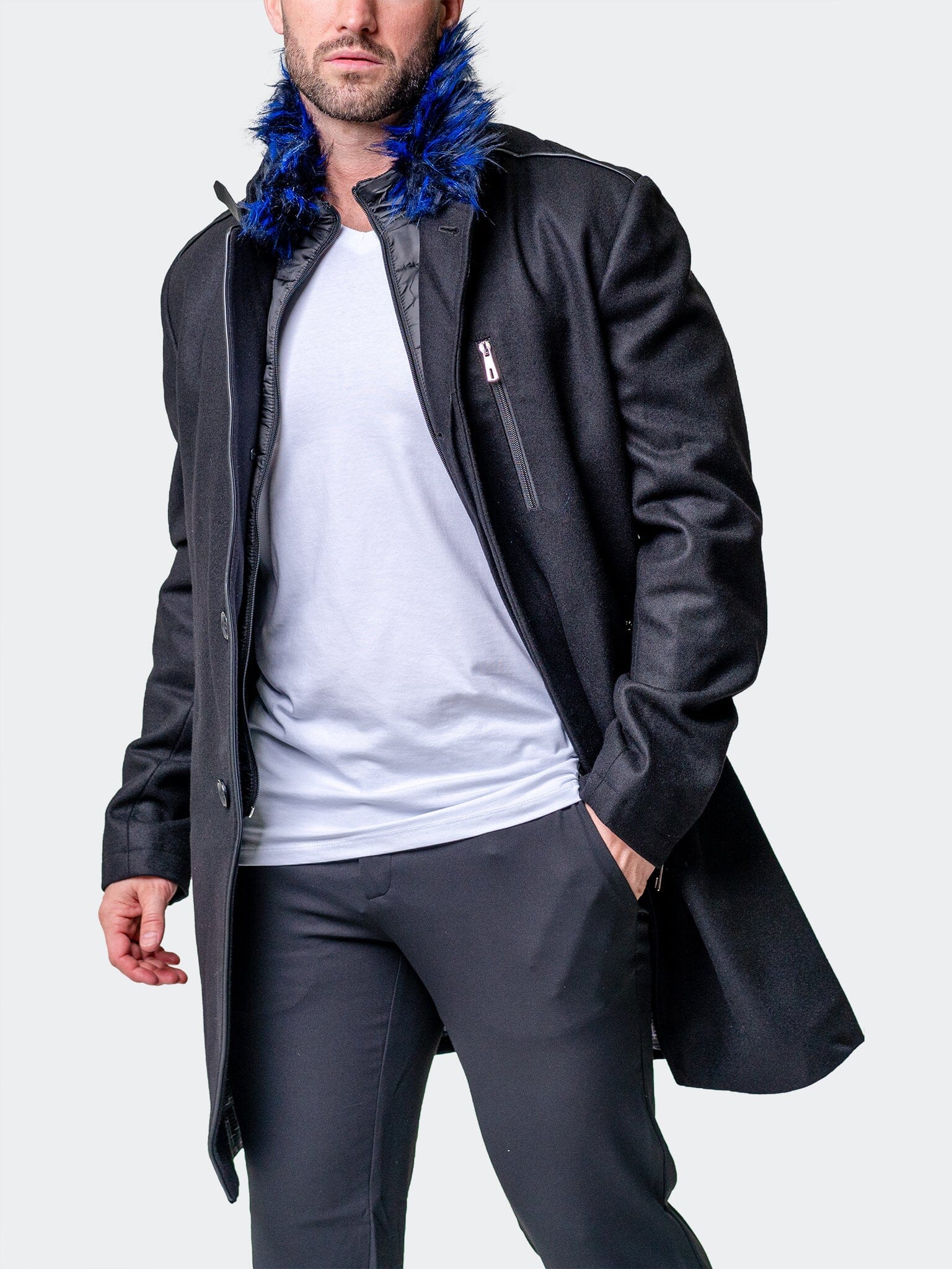 Peacoat CaptainBlueFur Black