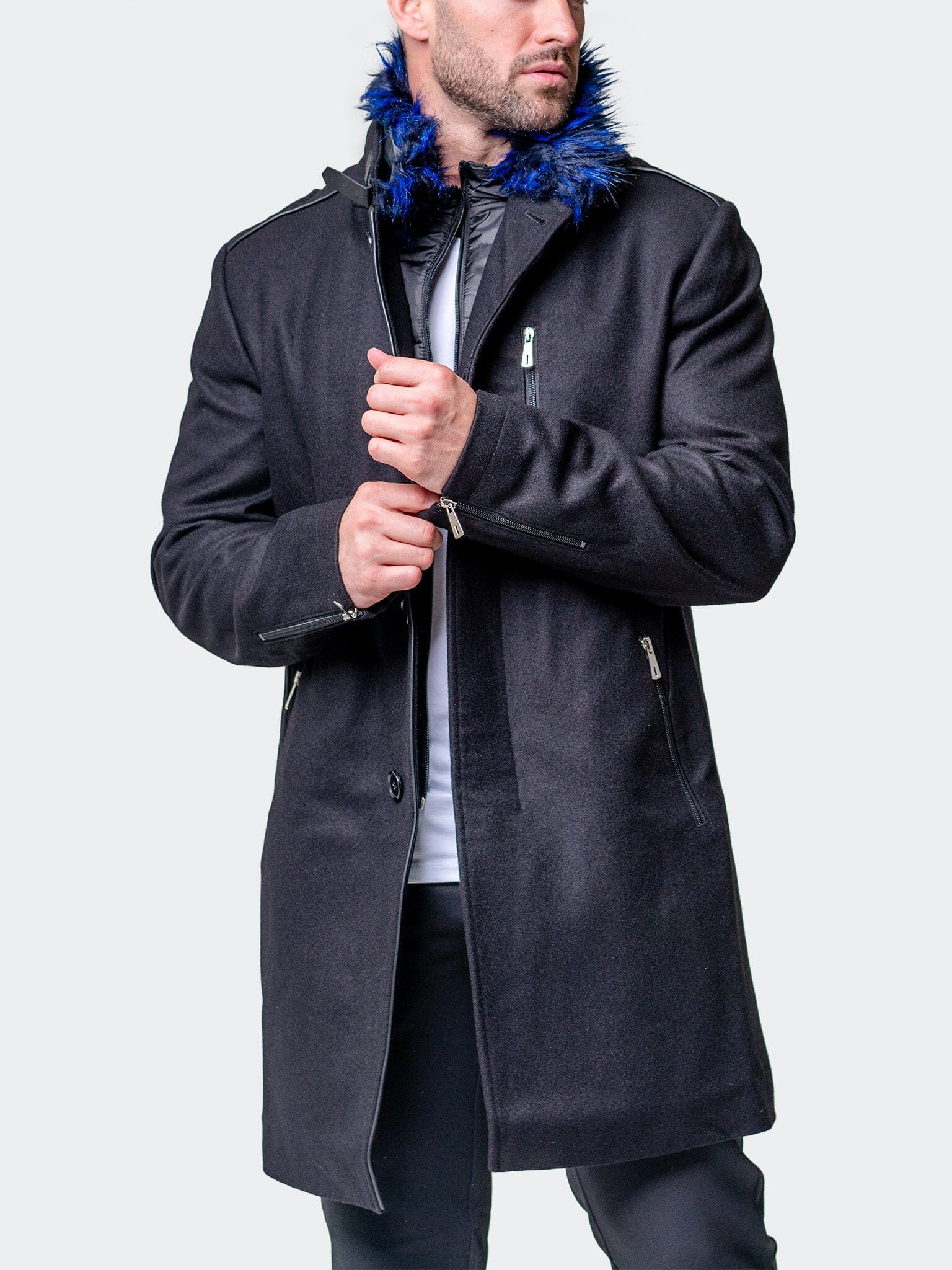 Peacoat CaptainBlueFur Black