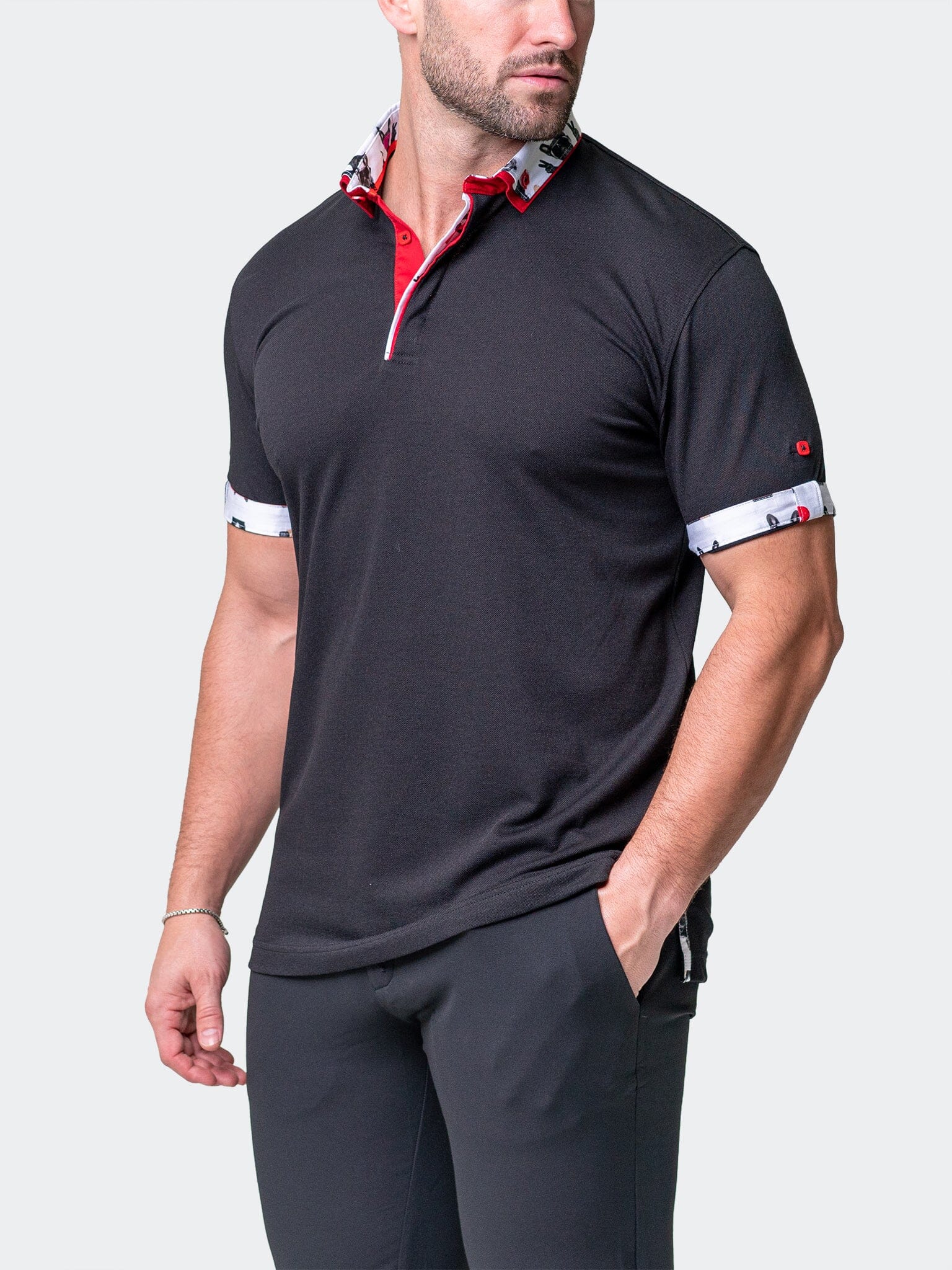 Polo MozartSolidDog Black – Maceoo