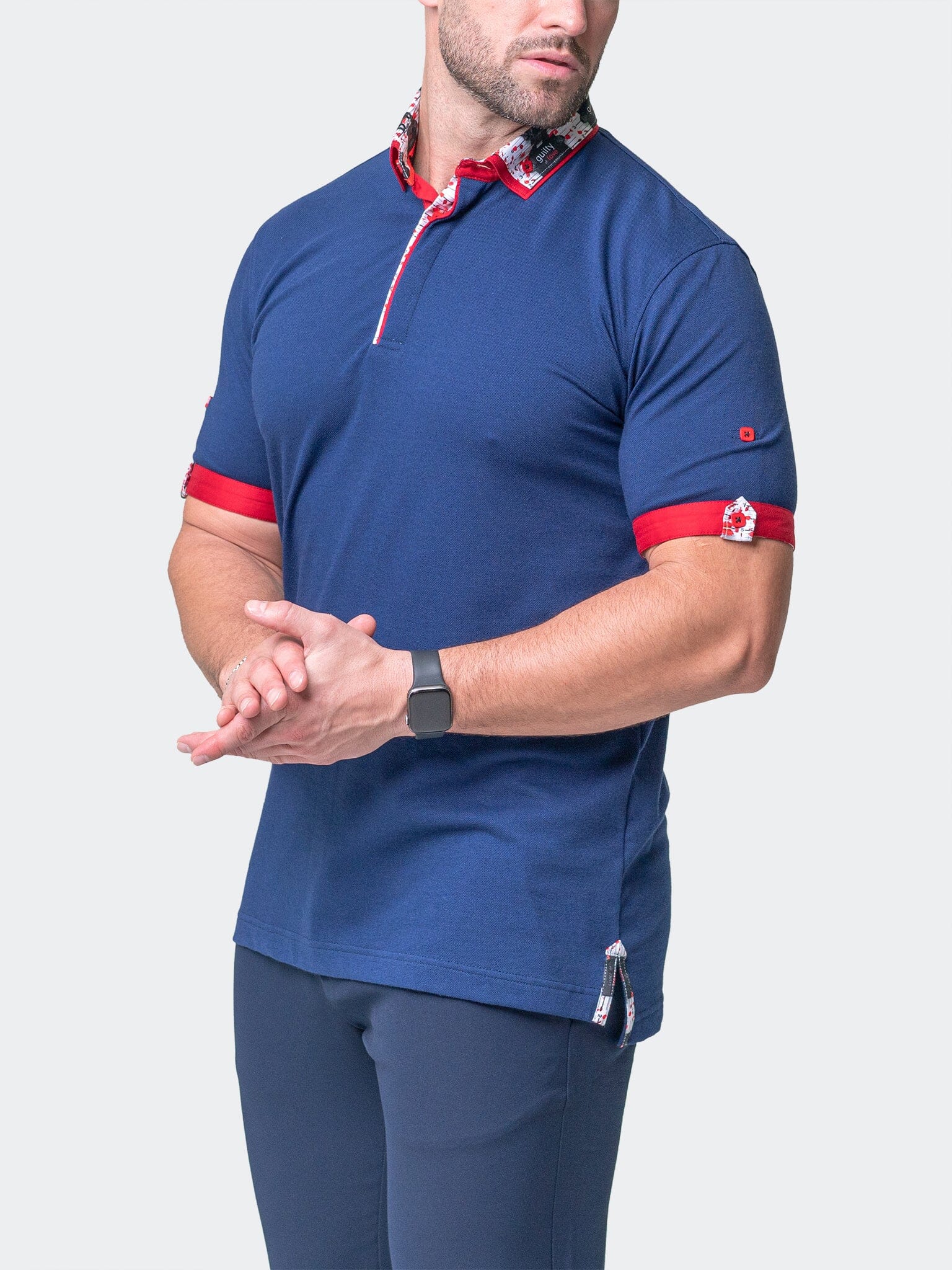 Mozart Solid Guilty Blue Polo