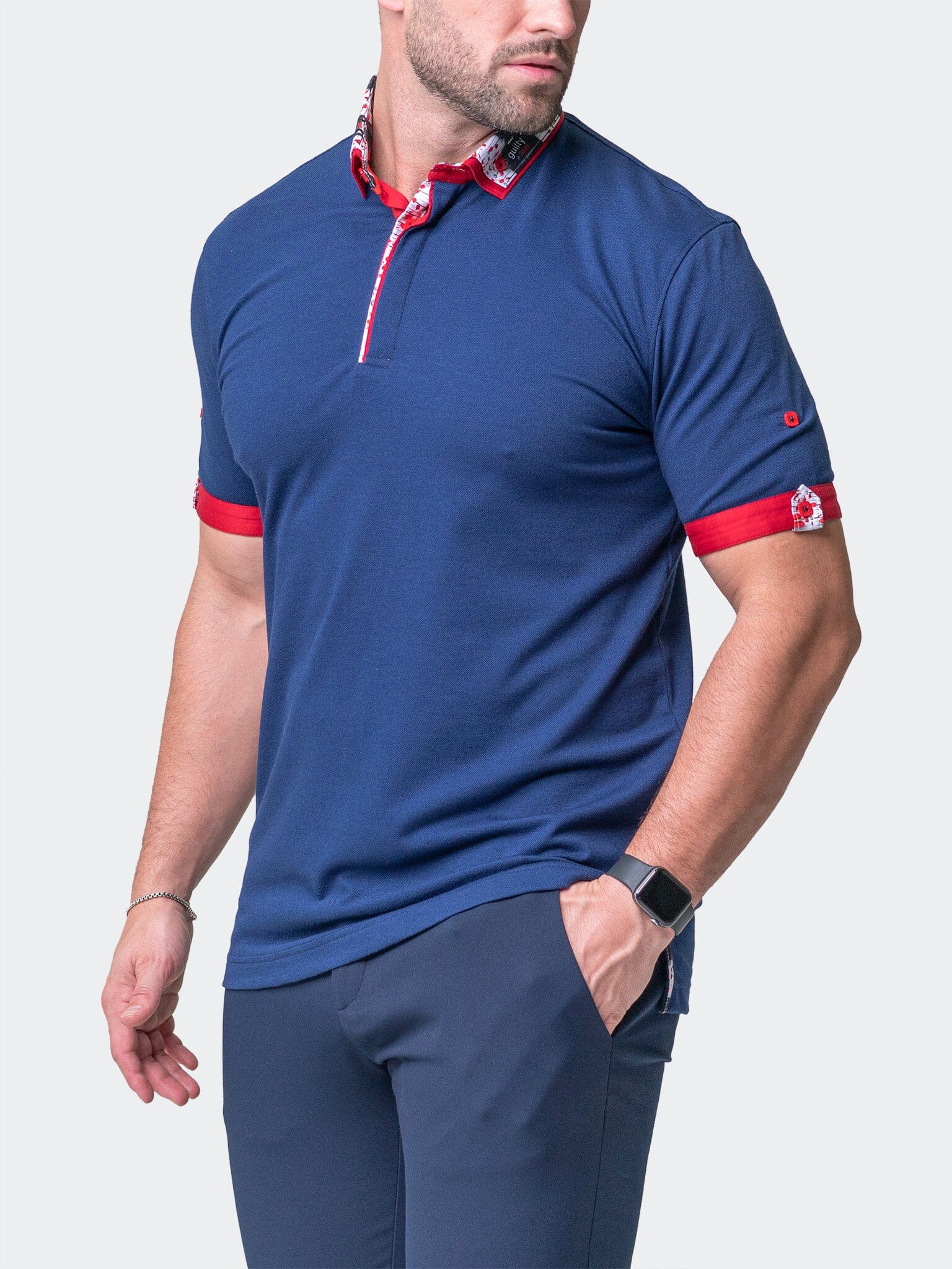 Mozart Solid Guilty Blue Polo