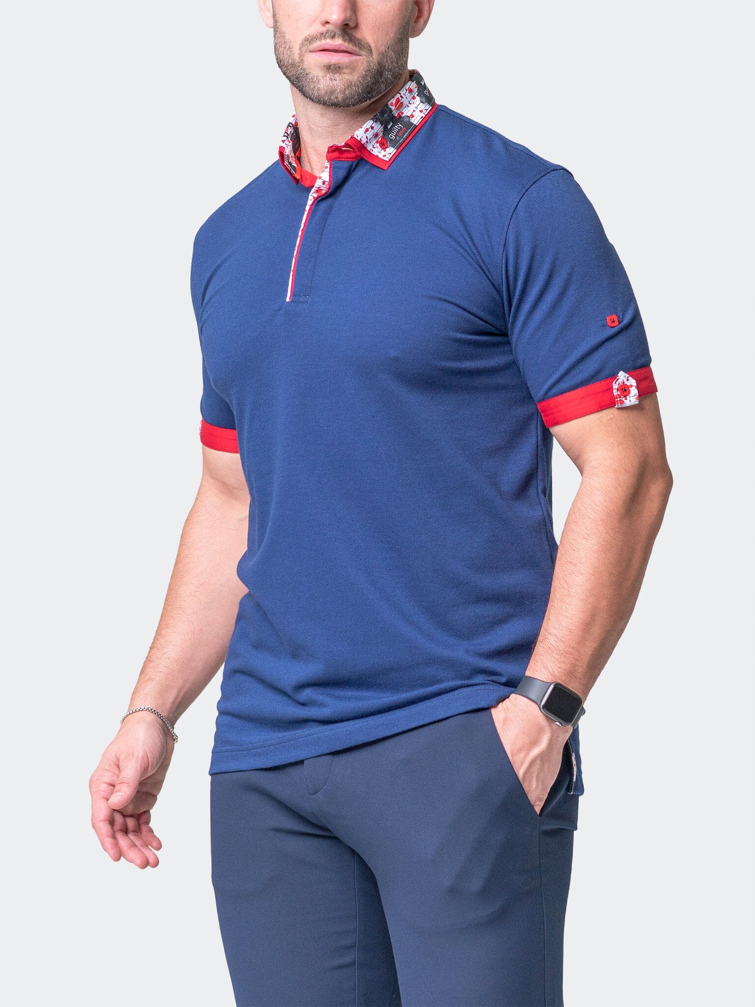 Mozart Solid Guilty Blue Polo