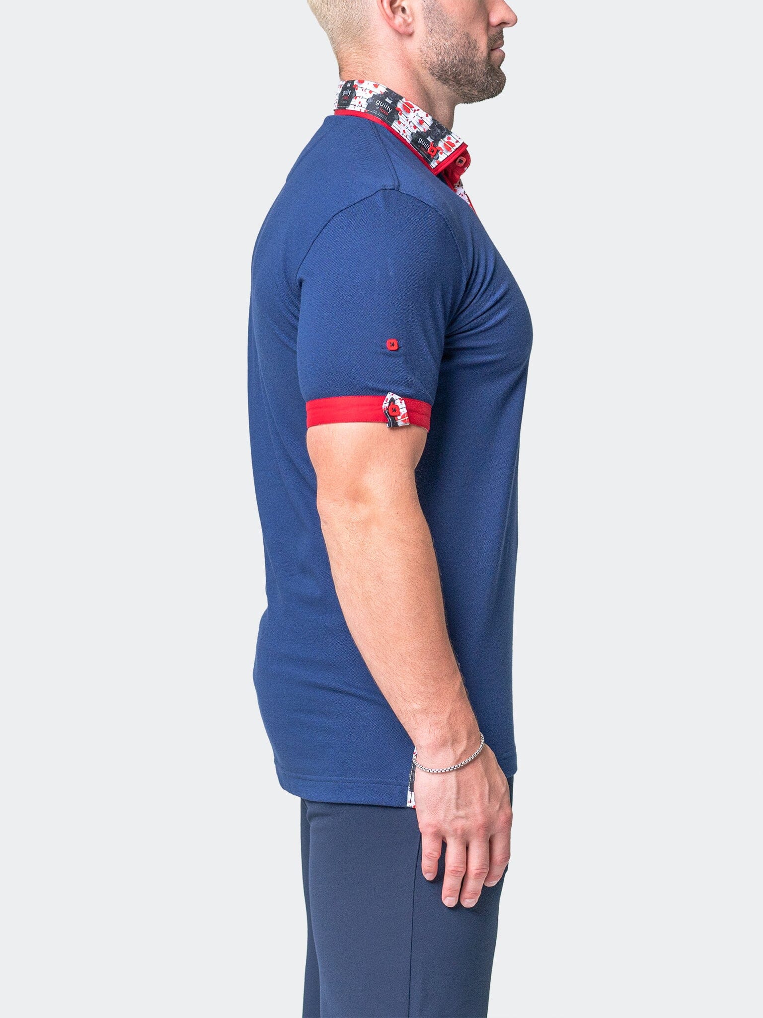 Mozart Solid Guilty Blue Polo