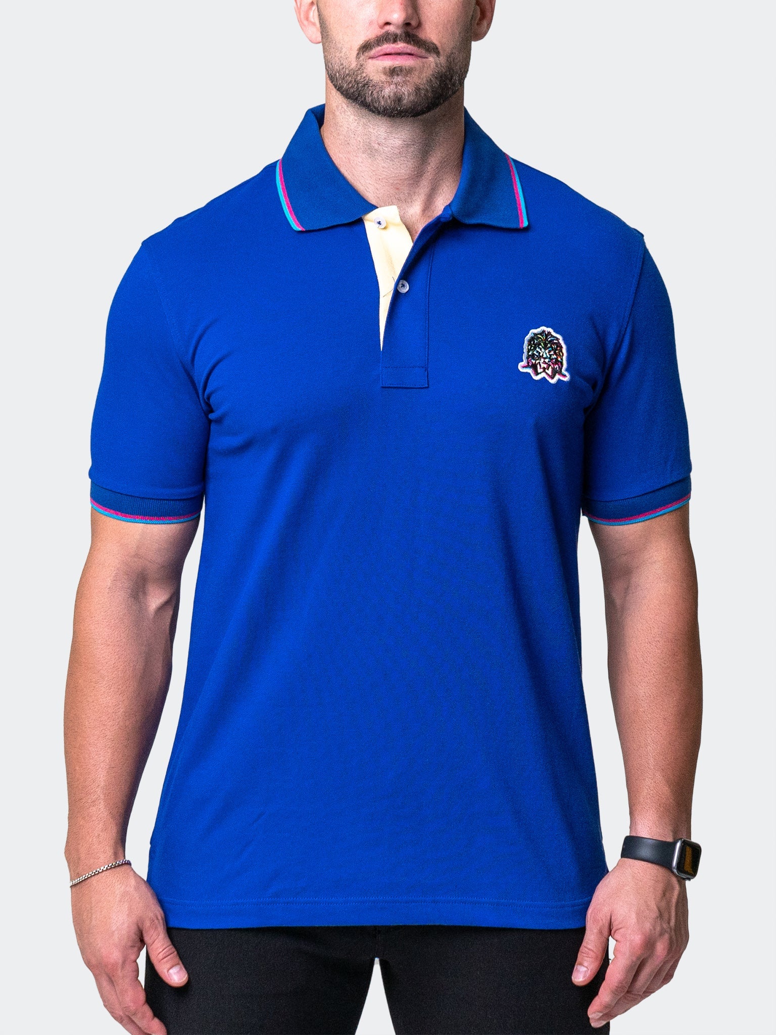 Mozart TwoTip Blue Polo Shirt