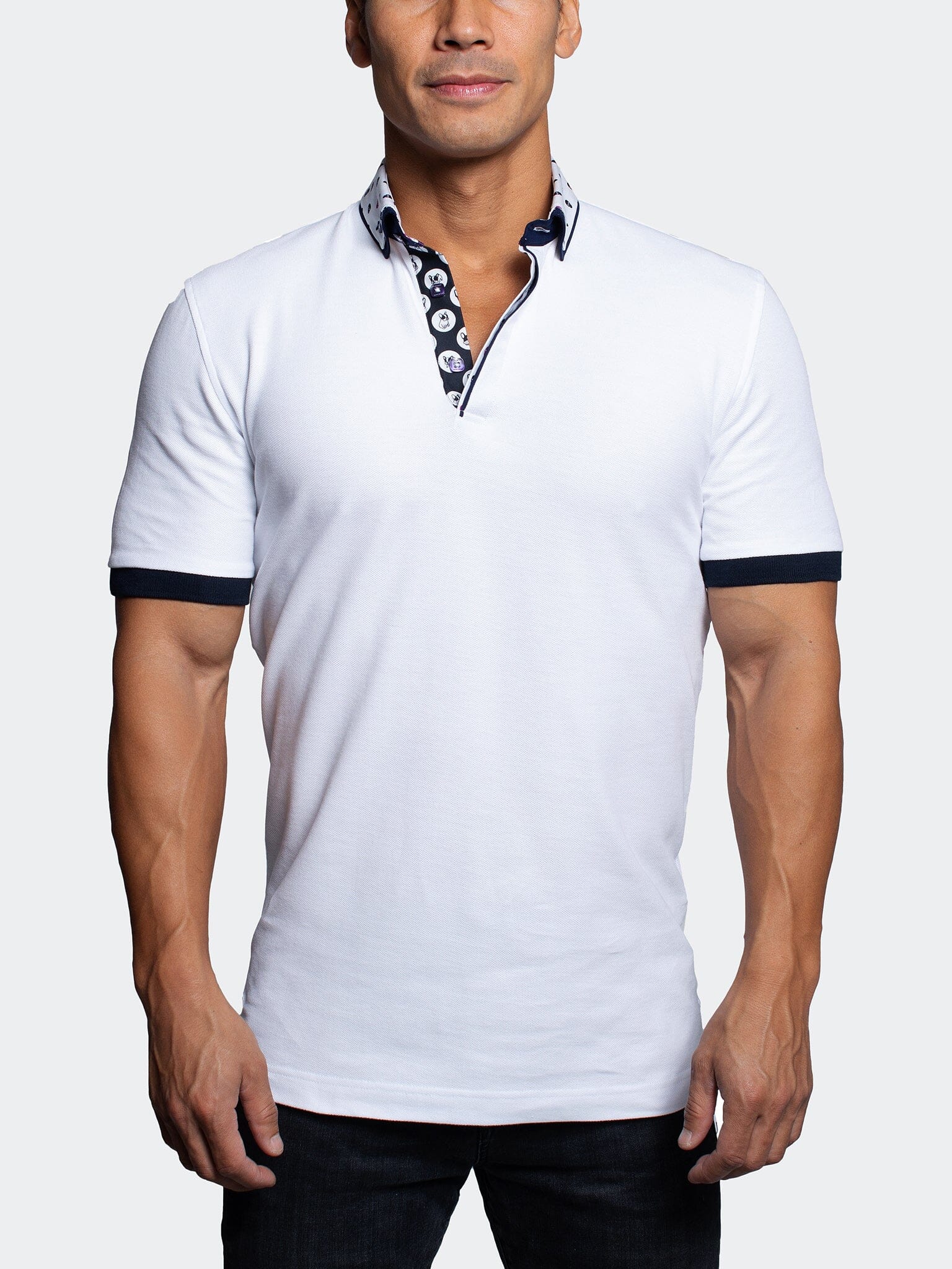 Perm Polo MozartSolidSkull White