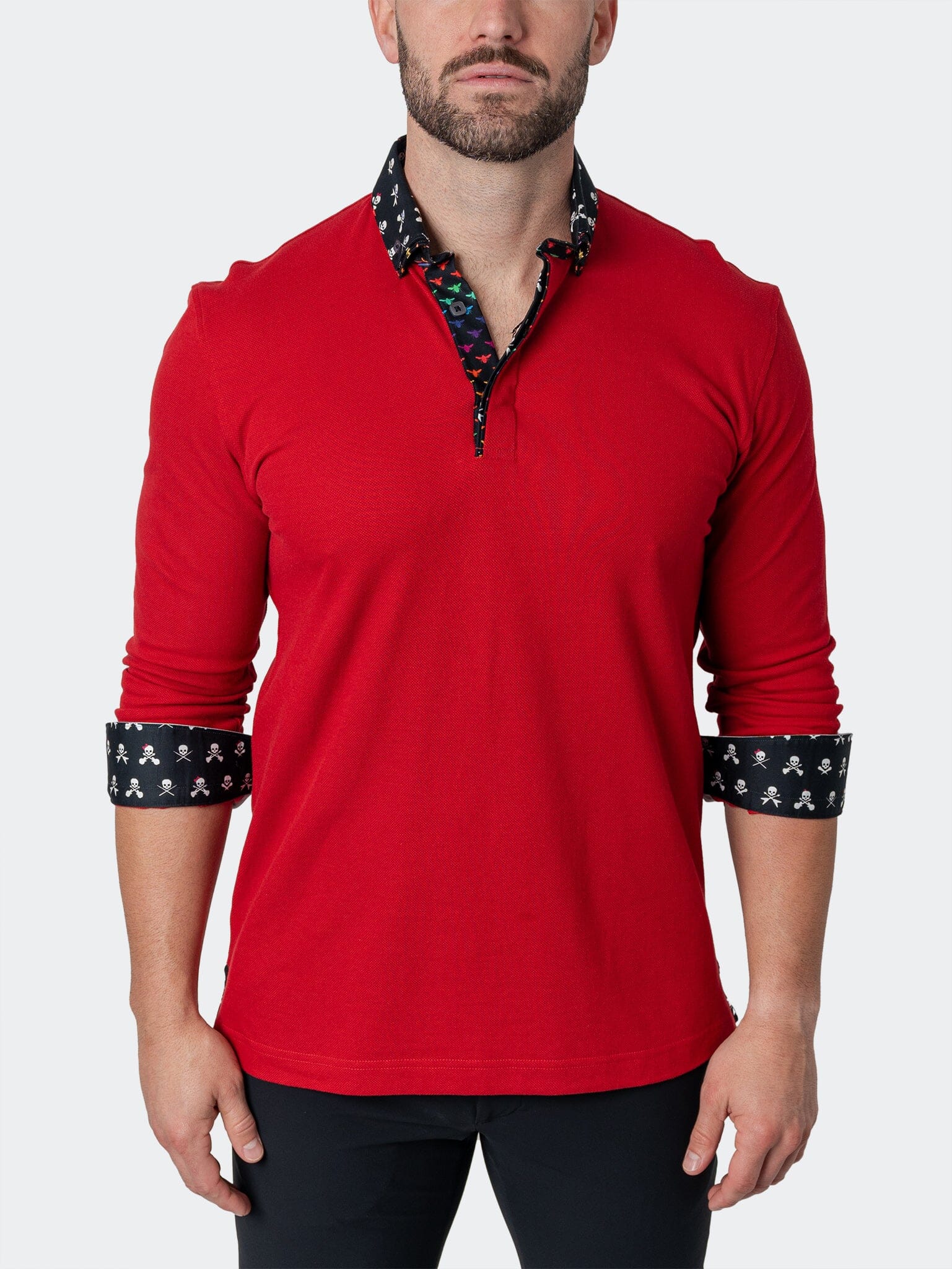 Newton Solid Red Polo