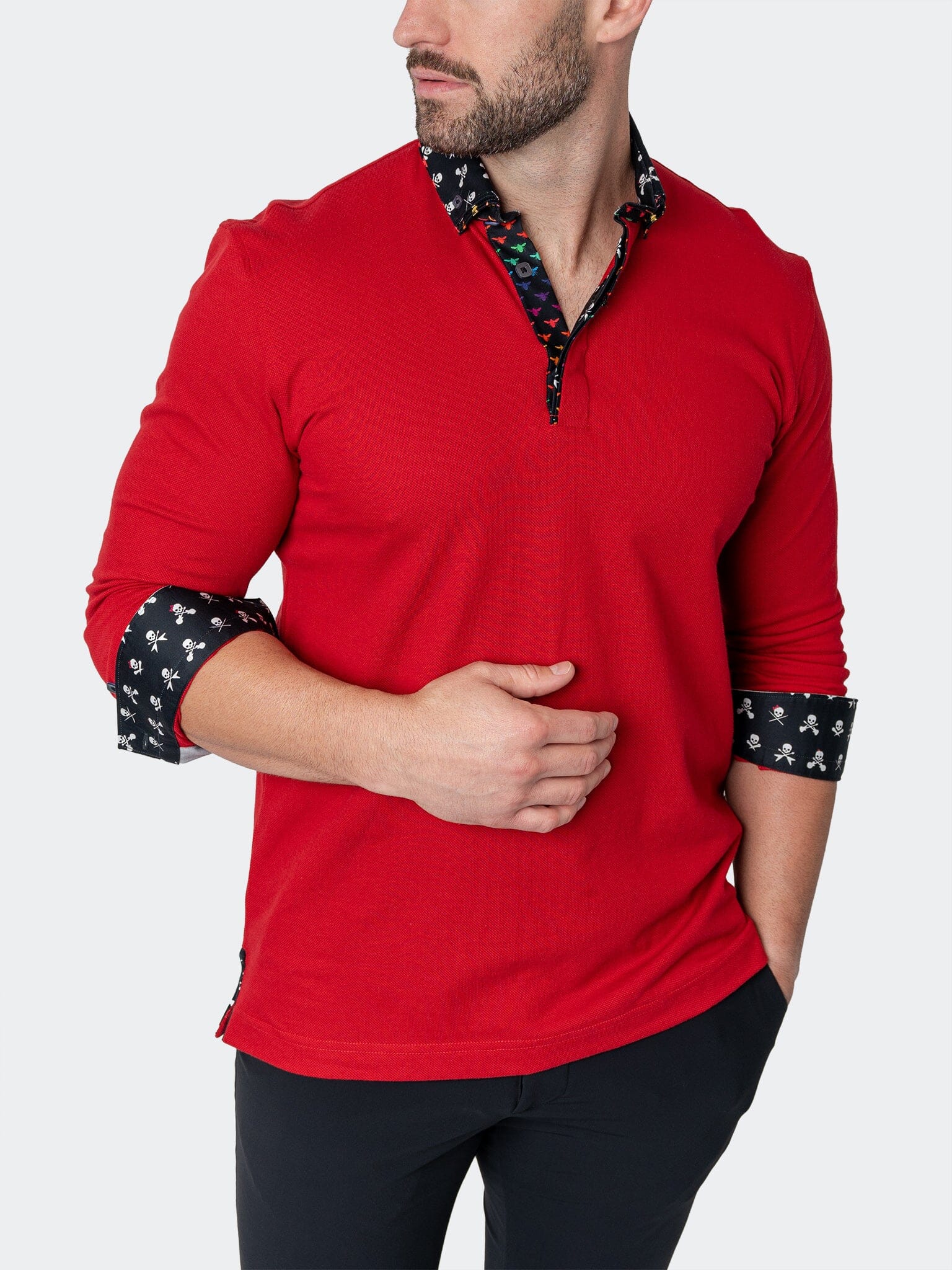 Newton Solid Red Polo