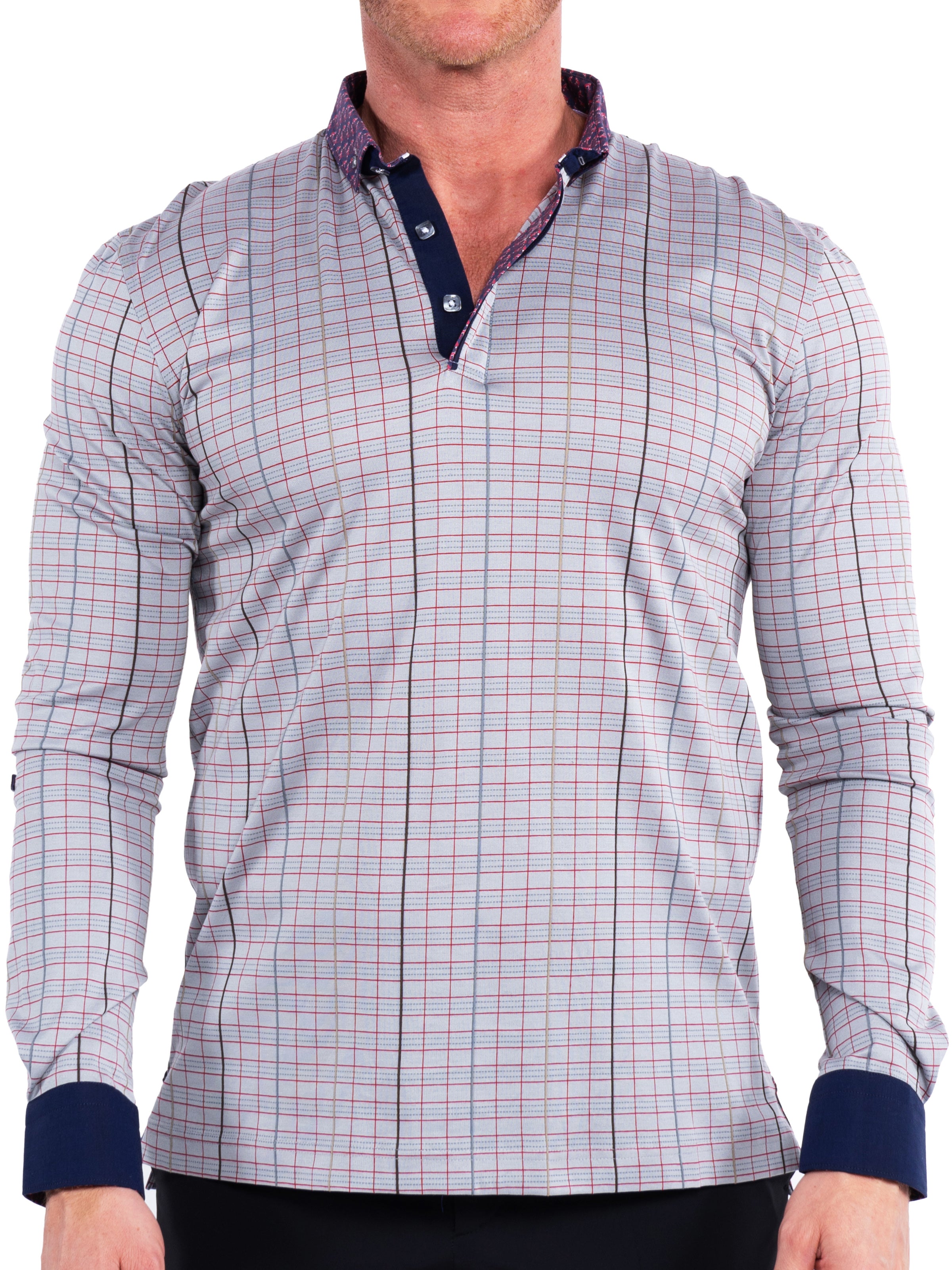 Polo Newton Checker Grey