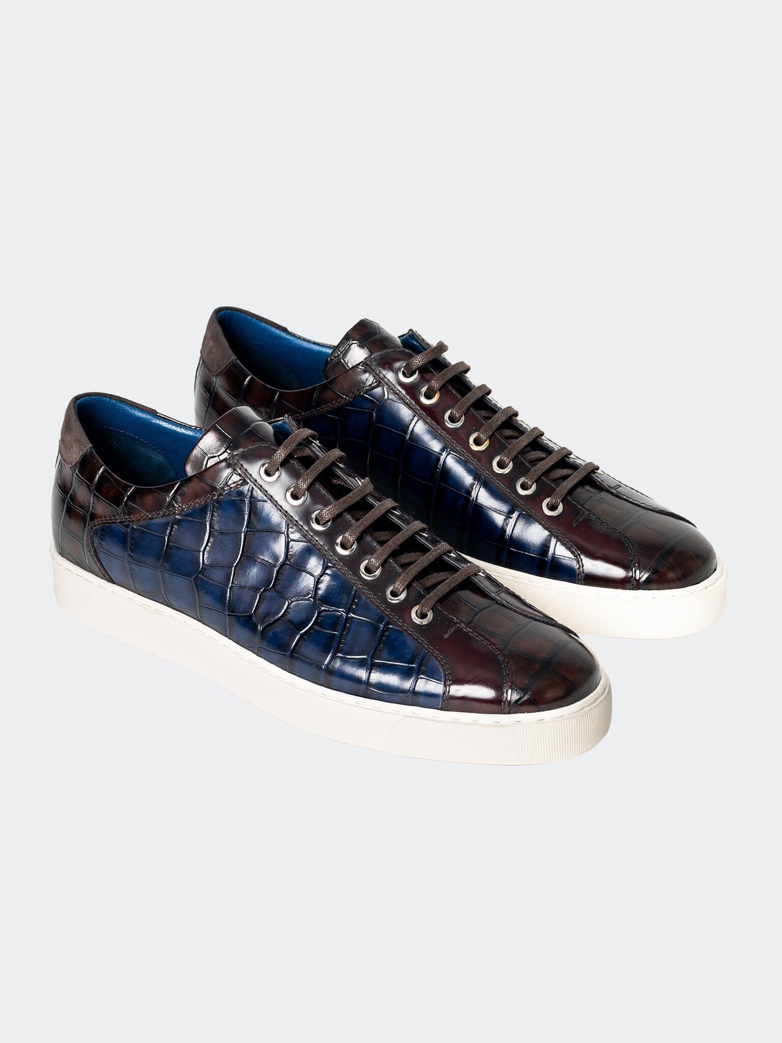 Perm Shoe Casual Reptile Blue