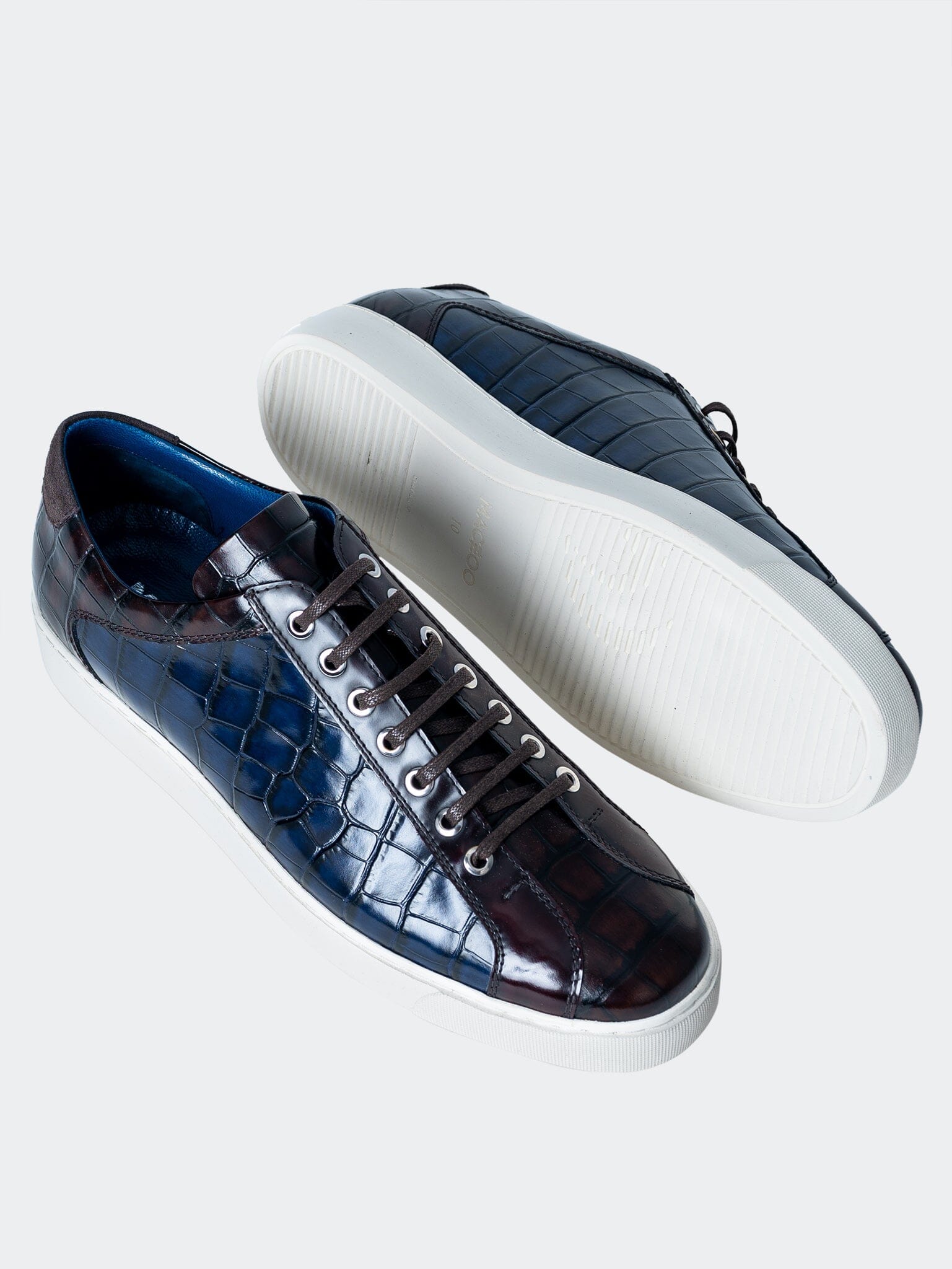 Perm Shoe Casual Reptile Blue