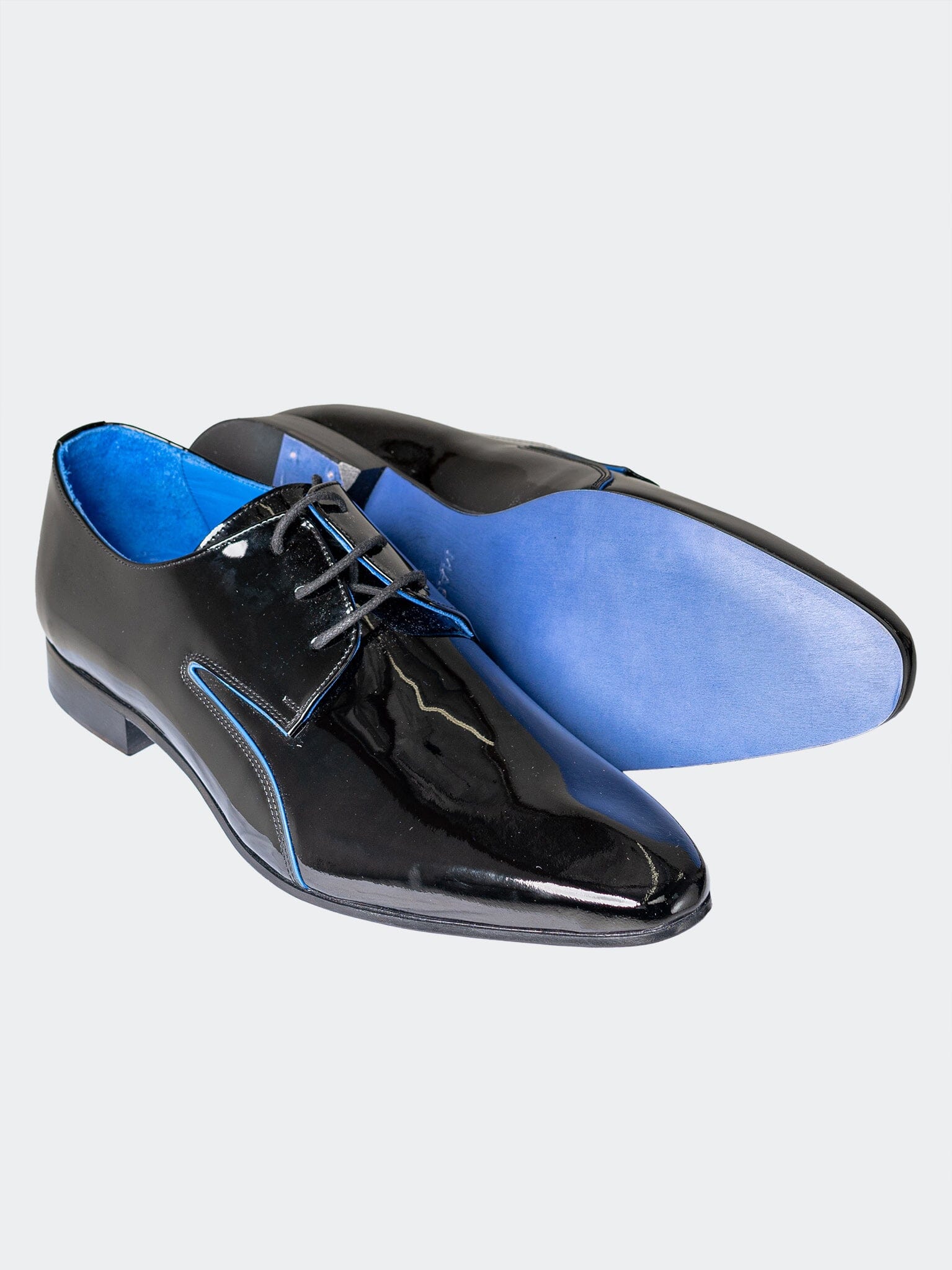 Class Blue Trim Black Shoe