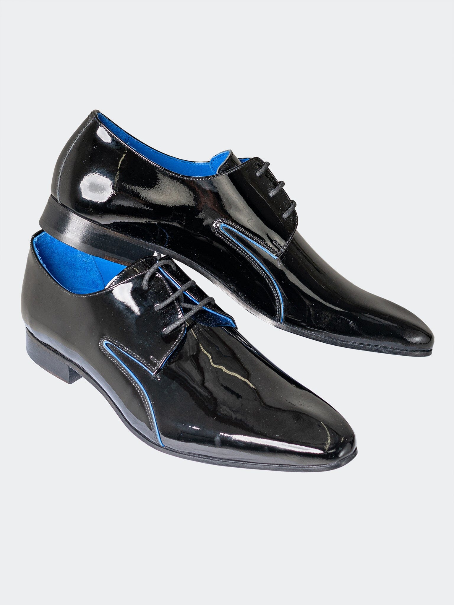 Class Blue Trim Black Shoe