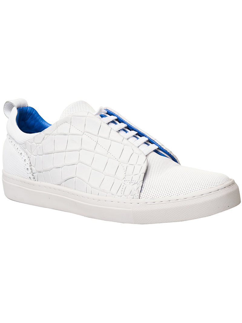 Shoe Casual Croco White