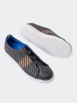 Shoe Casual KnitNavy Black View-2