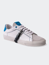 Shoe Casual LineBlue White View-2