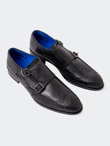 Shoe Class DoubleMonk Black View-1
