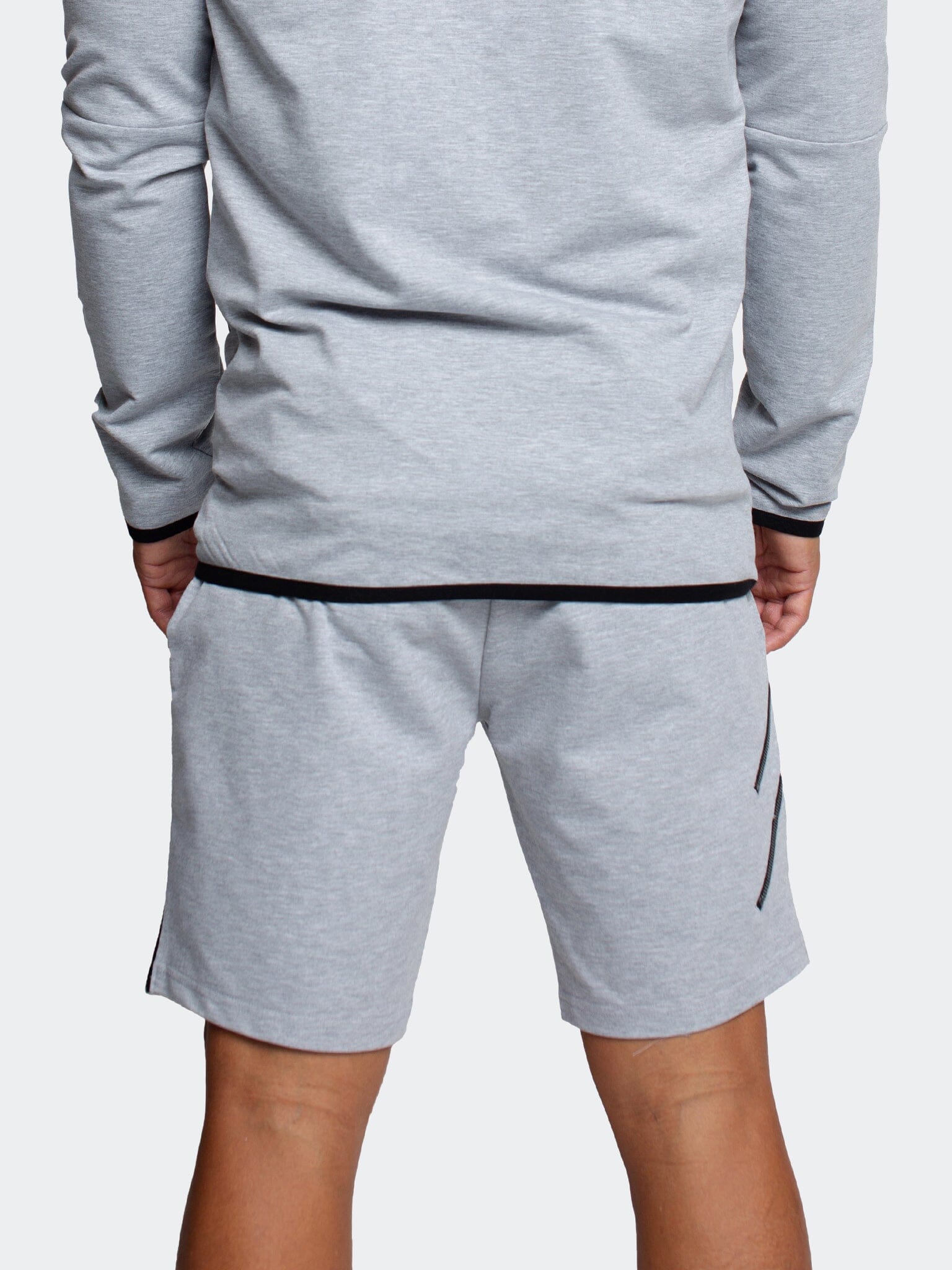 Two Zippers Grey Shorts
