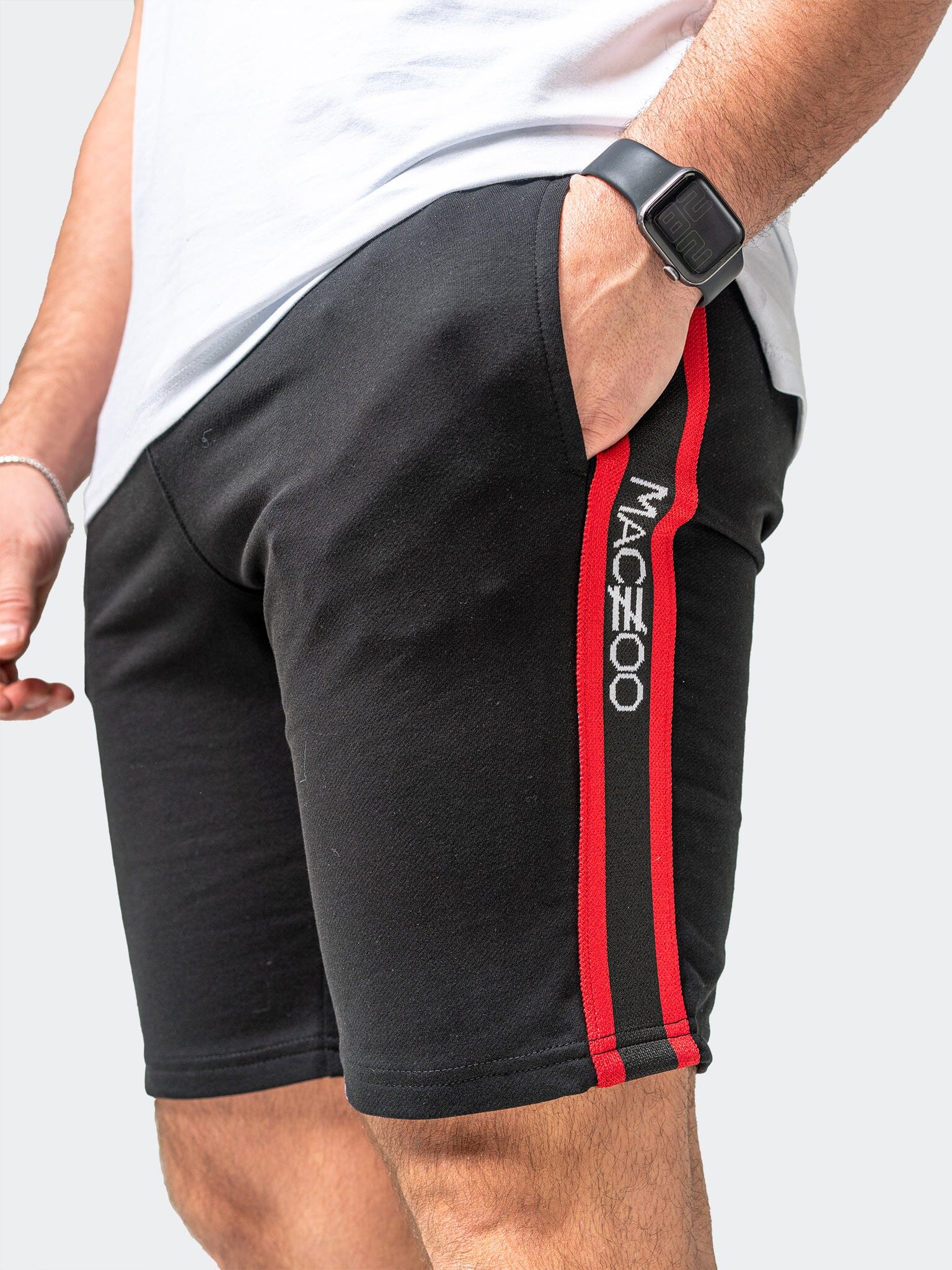 LionLogo Black Athletic Shorts
