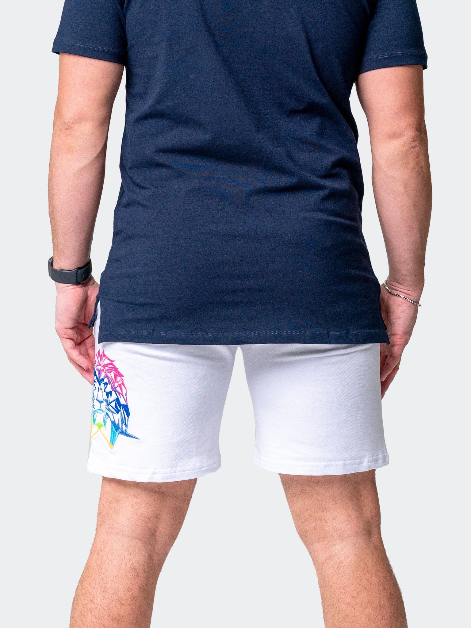 Neon White Athletic Shorts