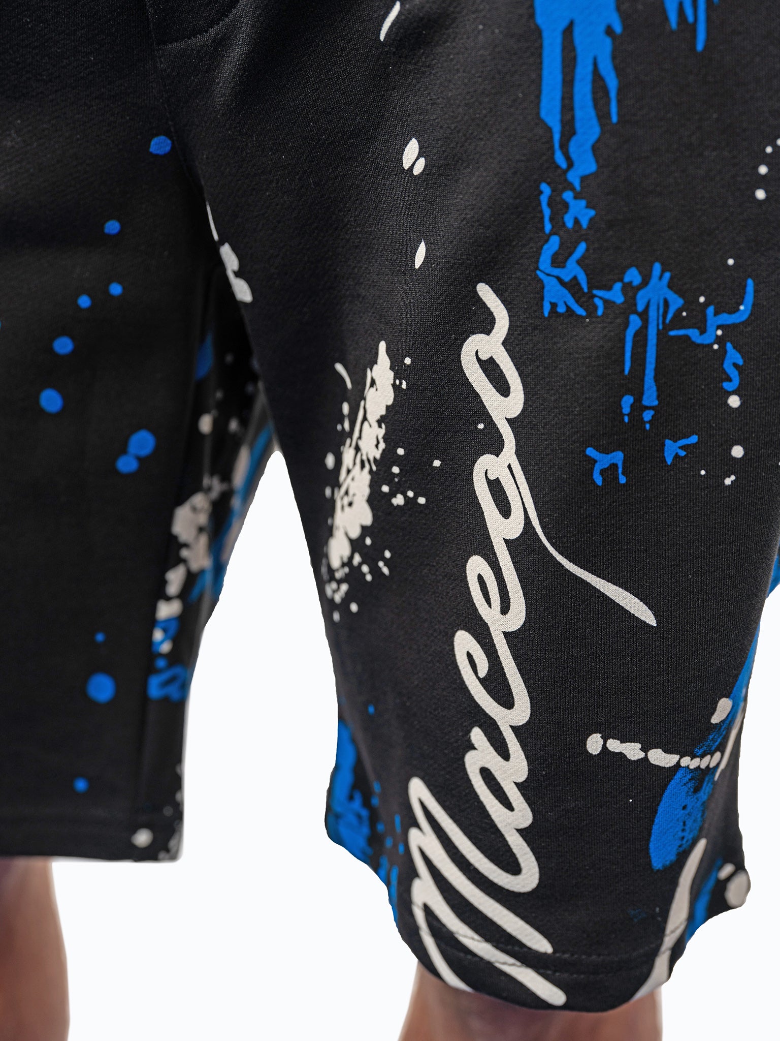 Abstract Black Shorts