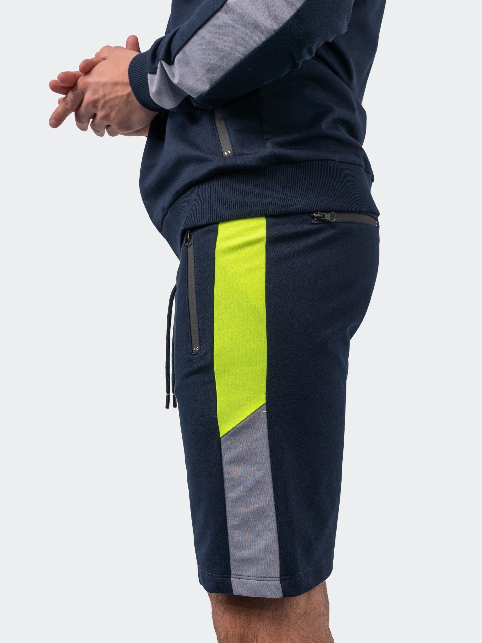 Level Navy Neon Shorts