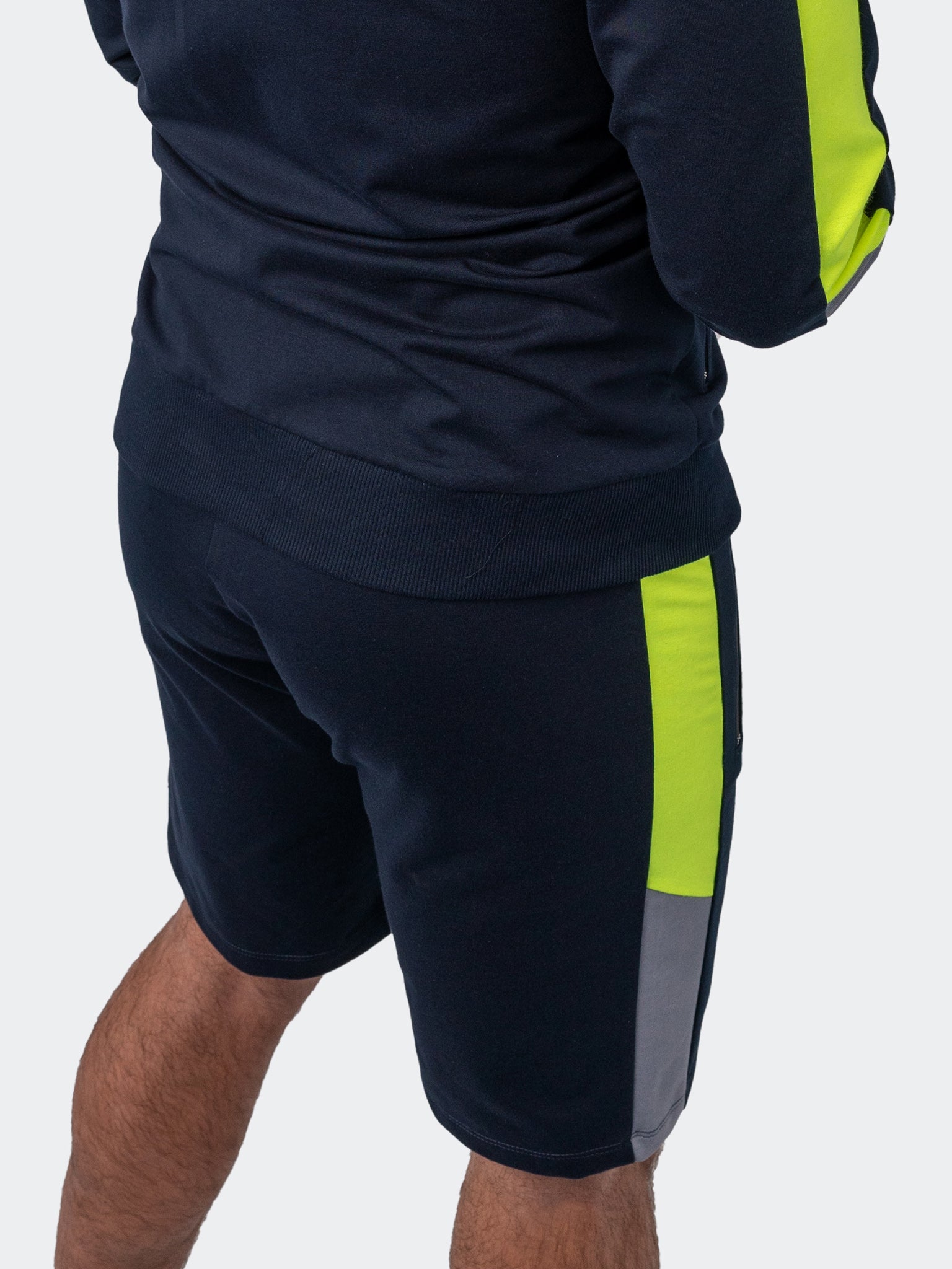 Level Navy Neon Shorts