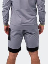 Shorts Net Grey View-2