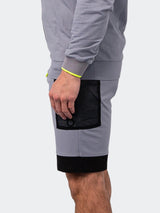 Shorts Net Grey View-5