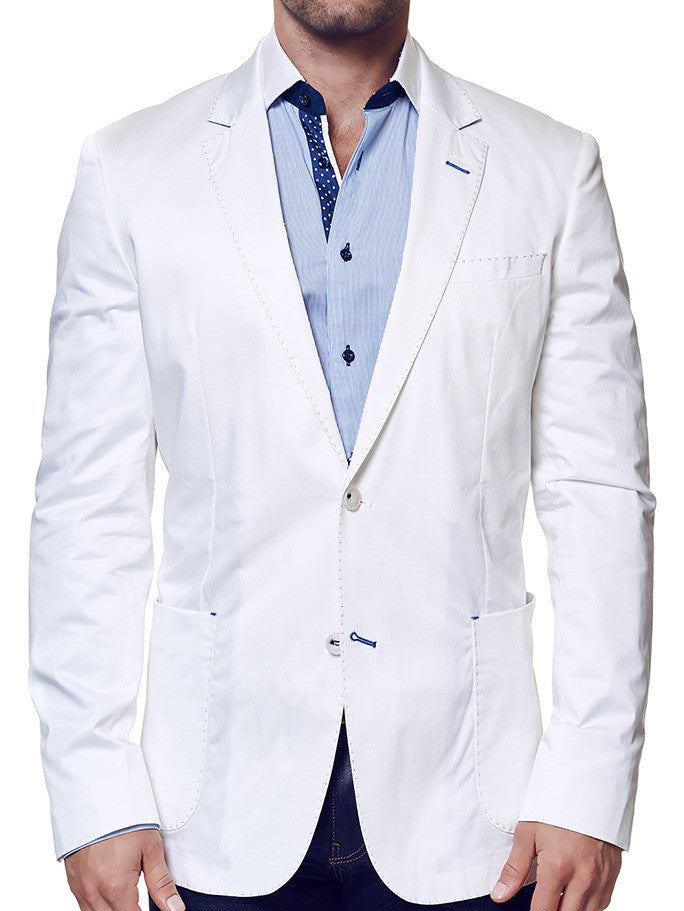 Perm Blazer Socrate White