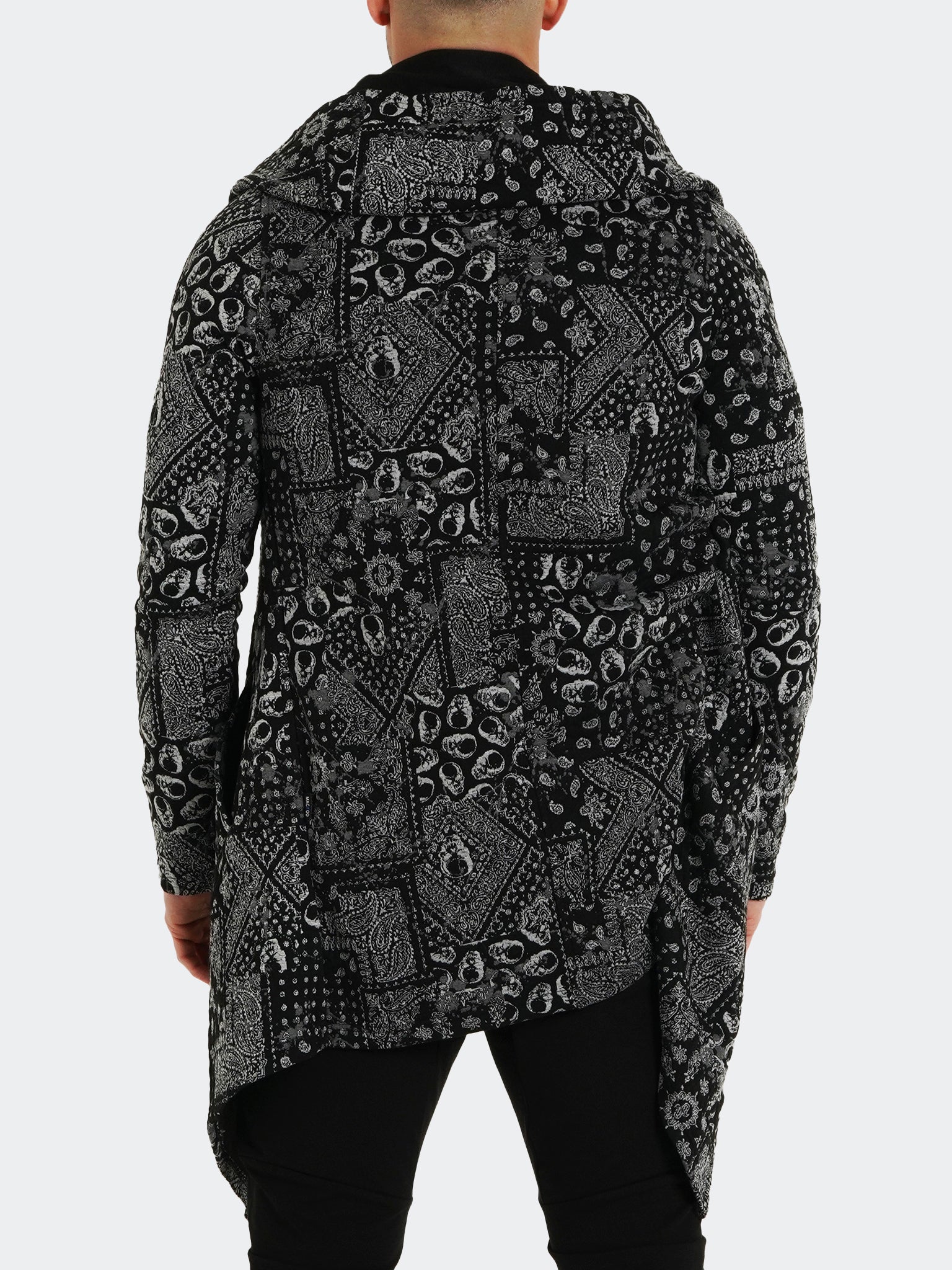 Perm SportCoat Print Grey Cardigan