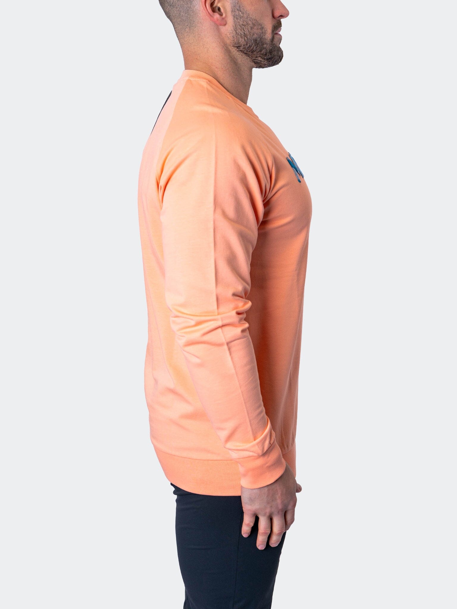 Camo Peach Pink Crew Sweater