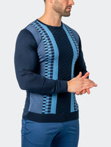 Sweater CrewBrick Blue View-3