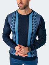 Sweater CrewBrick Blue View-1
