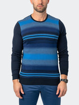 Sweater CrewMirage Blue View-1