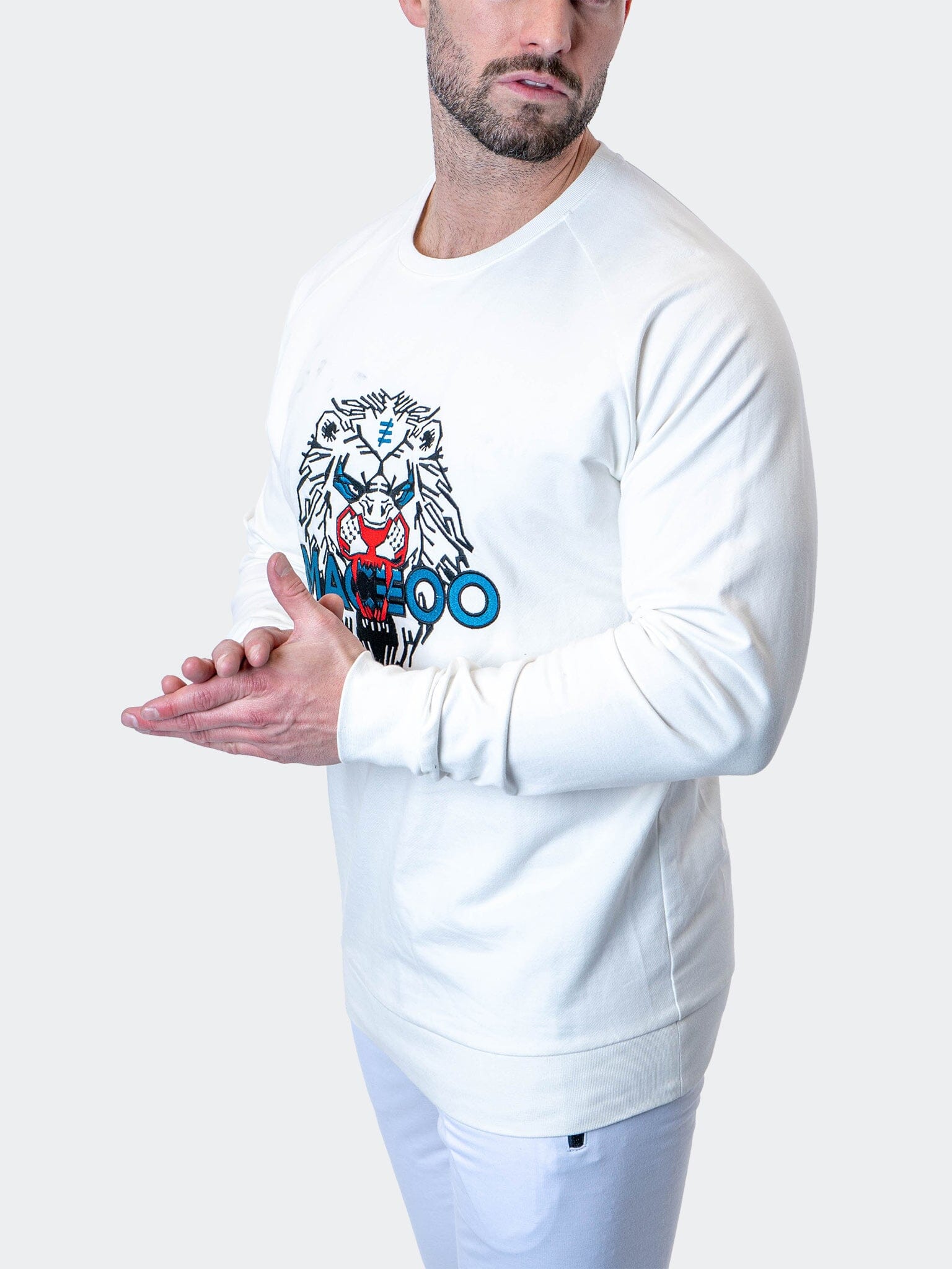 Majestic White Crew Sweater