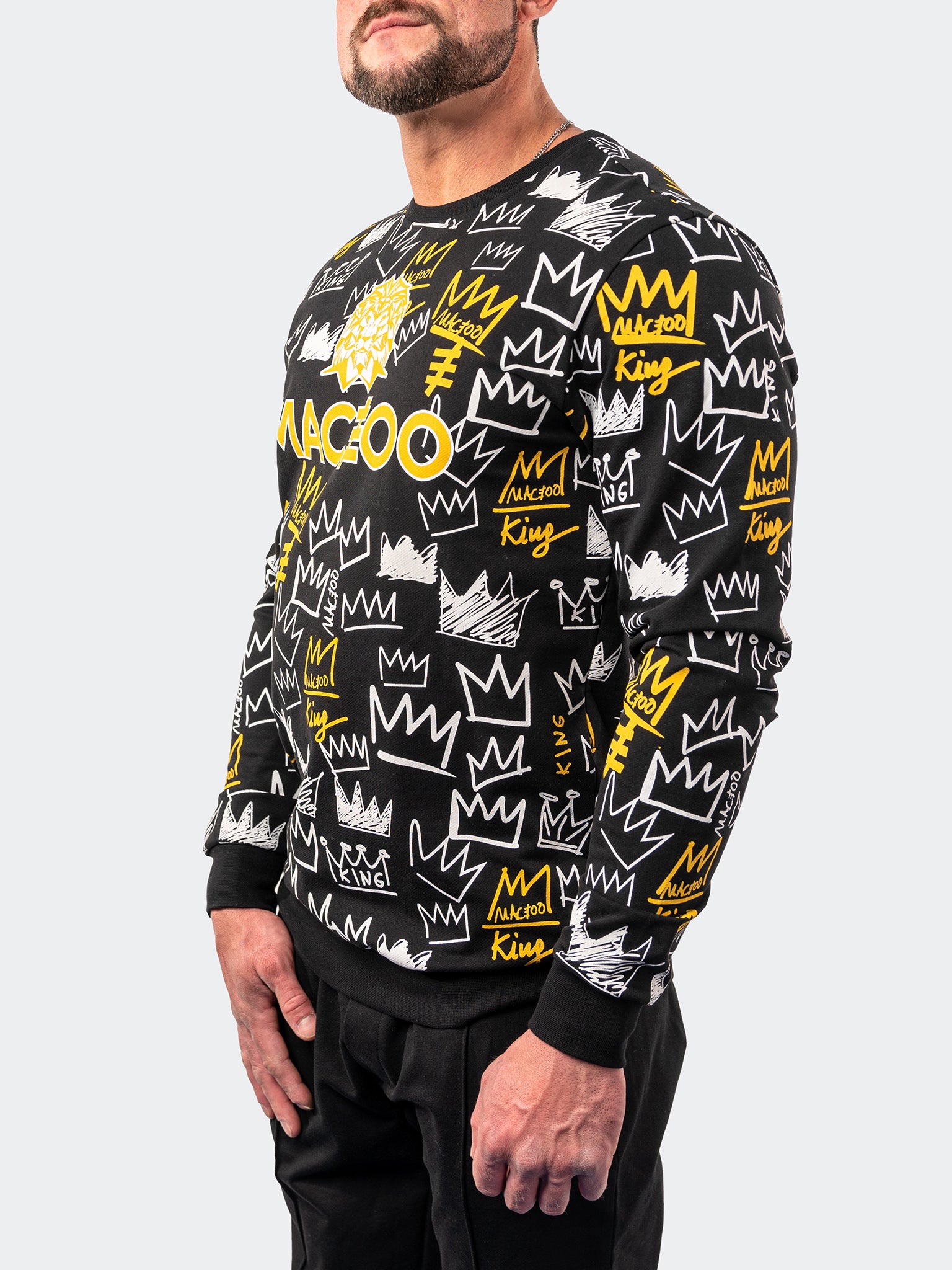 Kingdom Black Crew Sweater