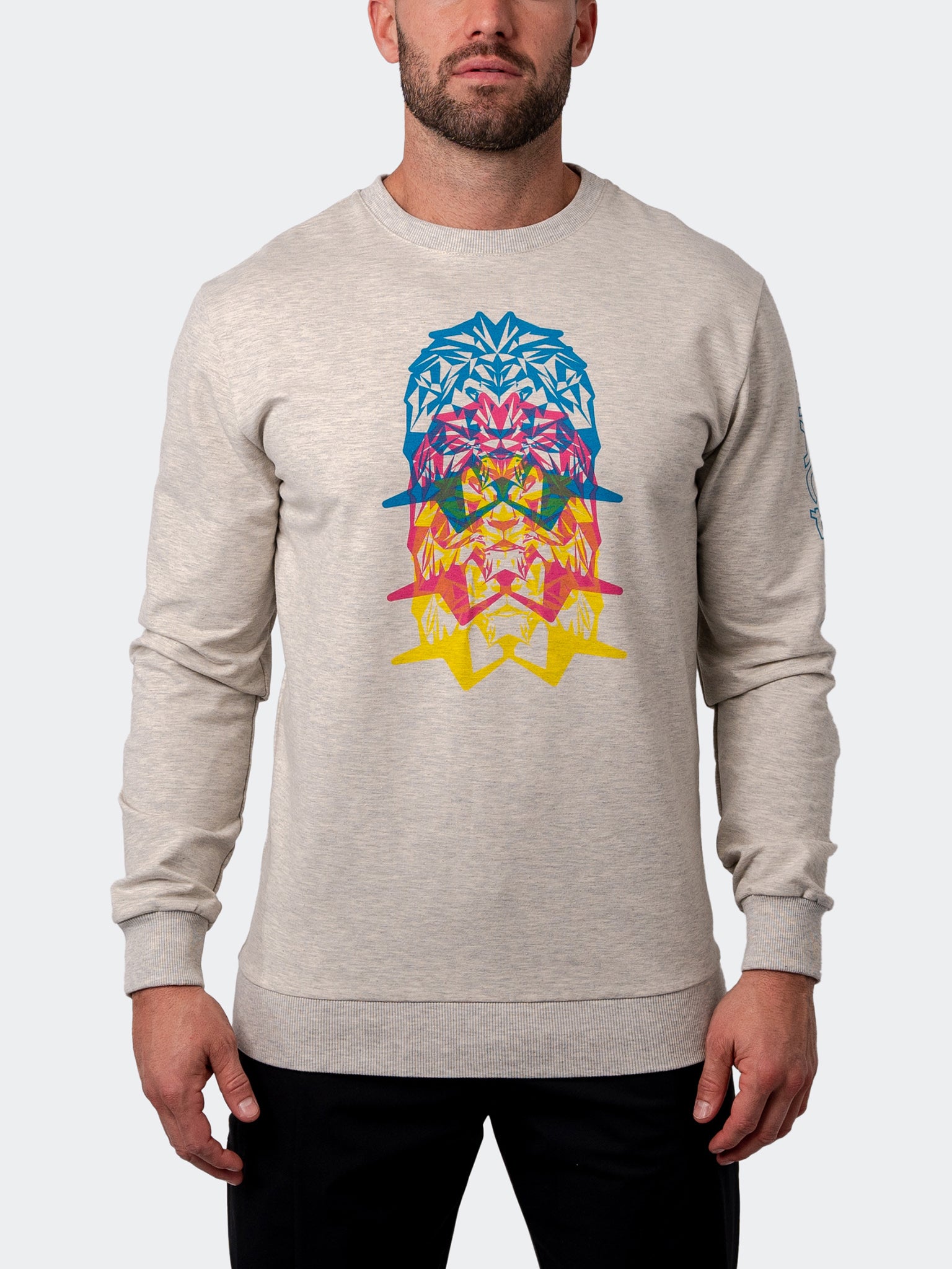 MirageLion Grey Crew Sweater