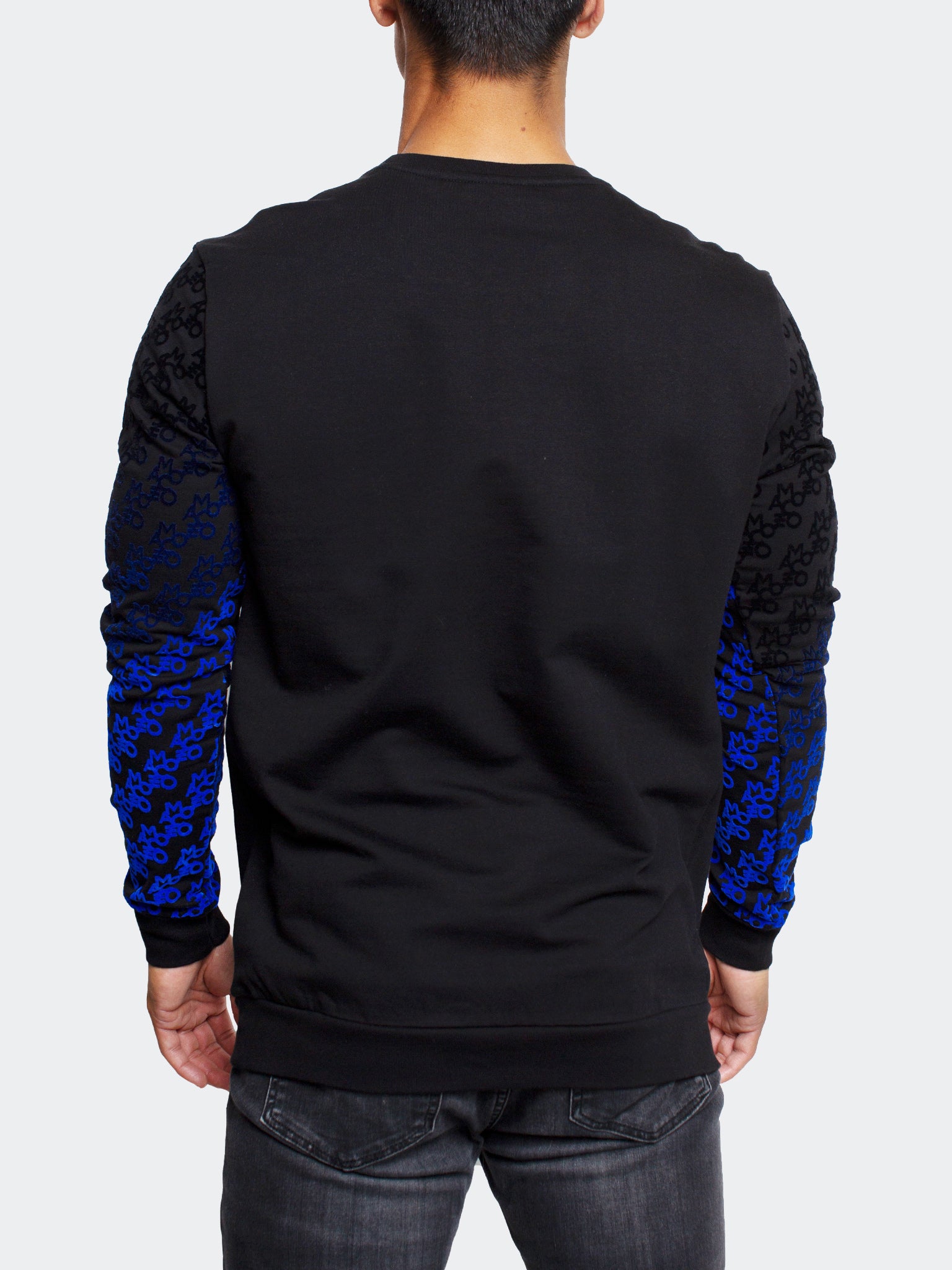 Perm Monogram Black Crew Sweater