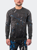 Sweater Splatter Black View-1
