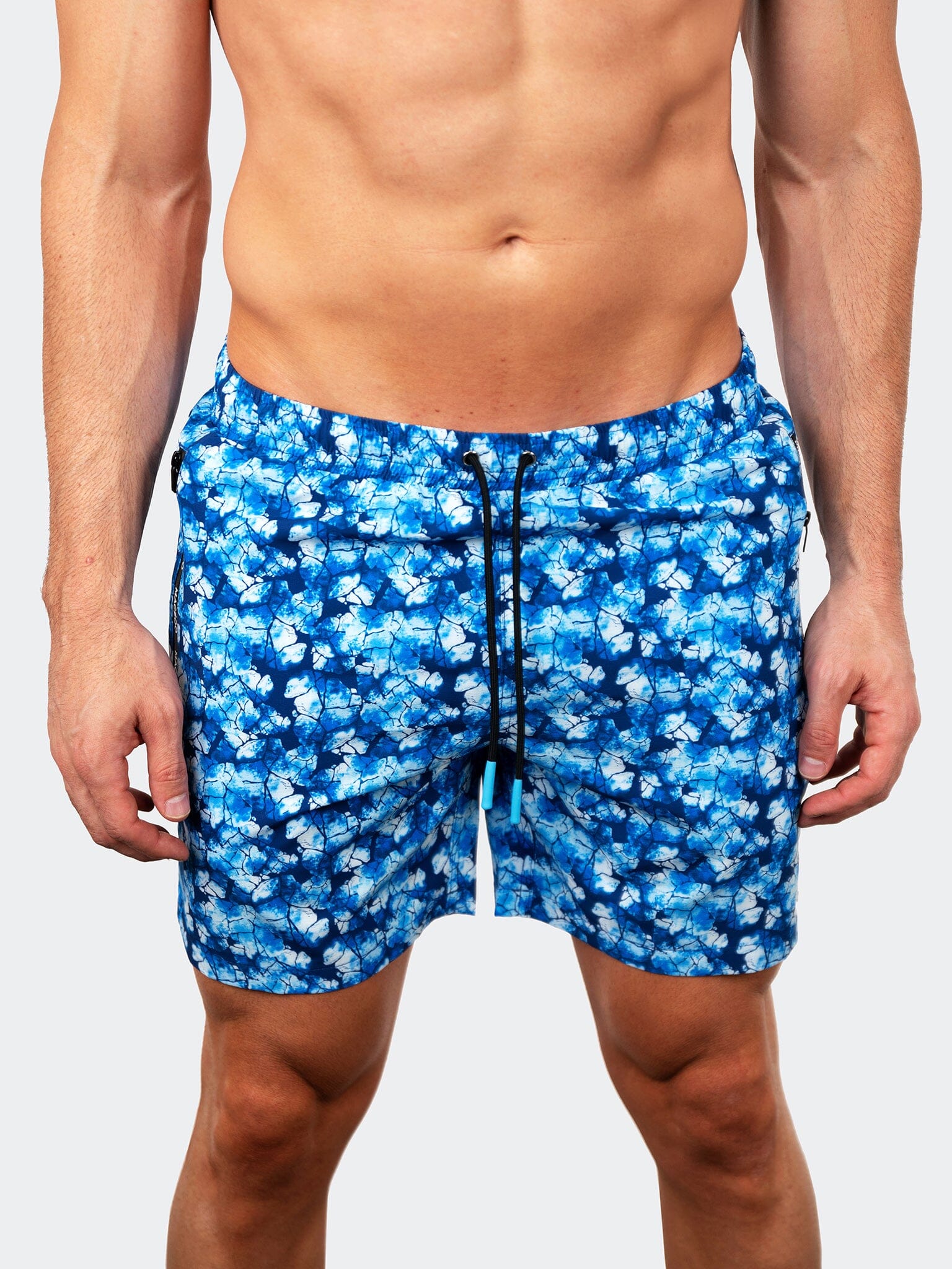 Perm Lion Dye Blue Swim Shorts