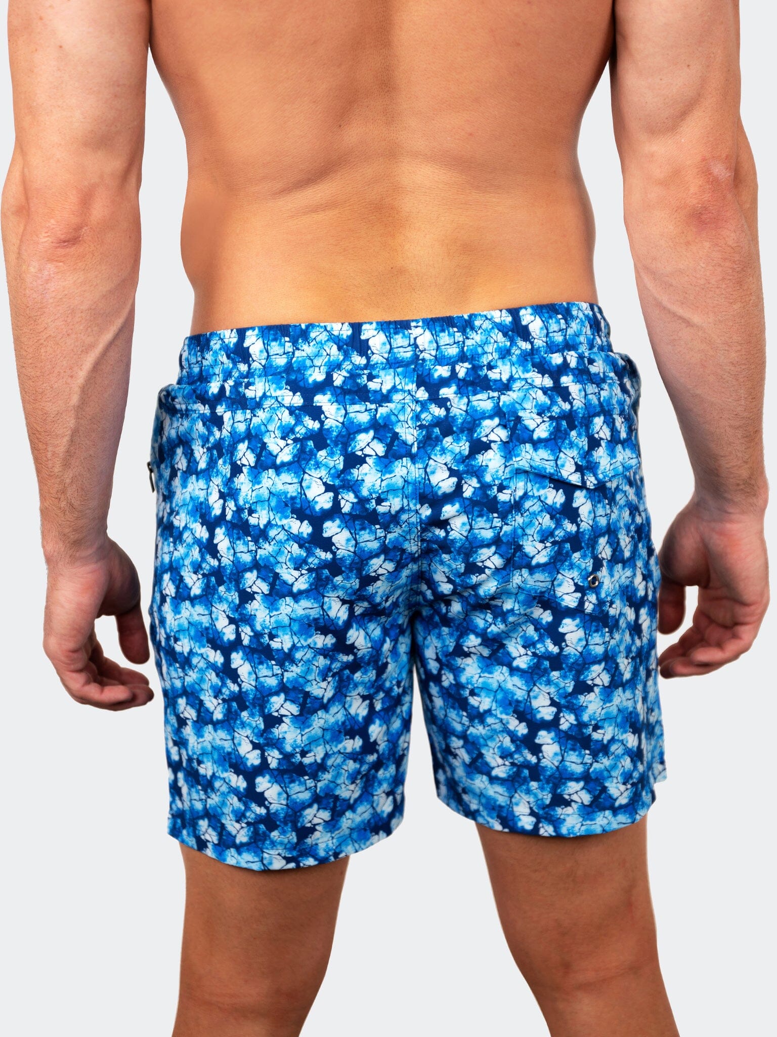 Perm Lion Dye Blue Swim Shorts