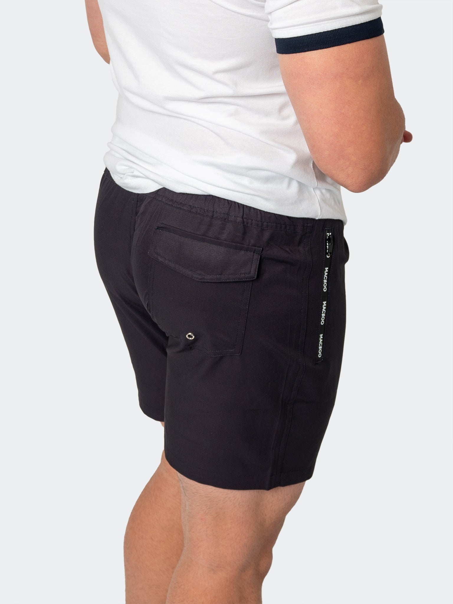 Perm Lion Solid Black Swim Shorts