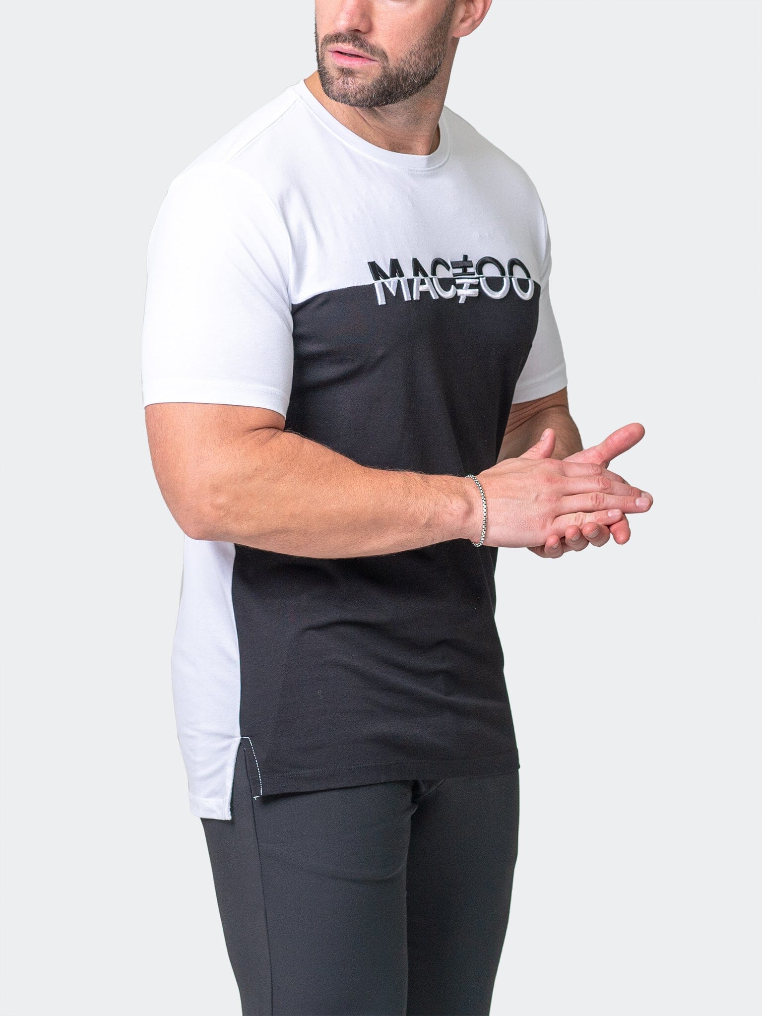 Colorblock Black Graphic Tee