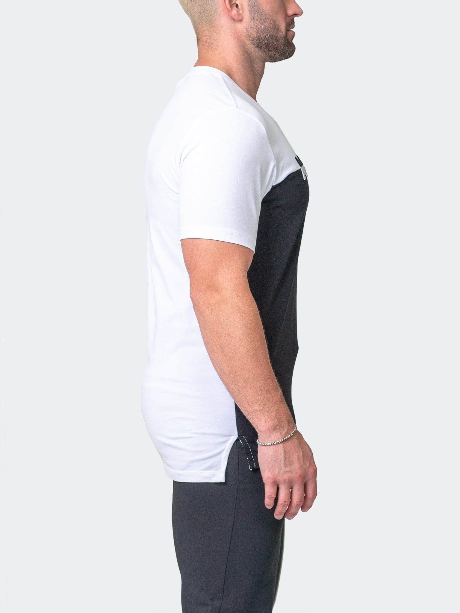 Colorblock Black Graphic Tee