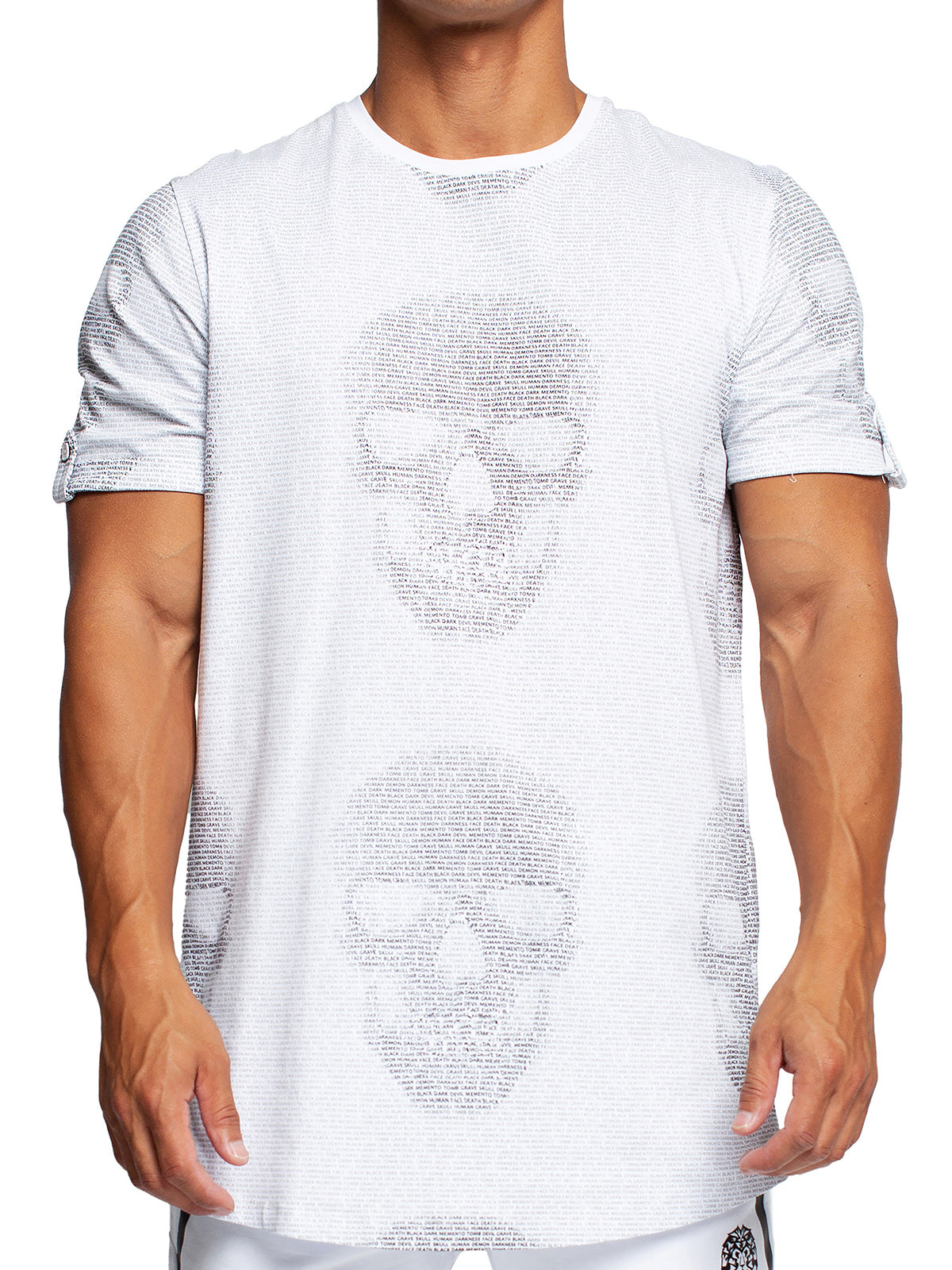 TeeHLZip Skull White