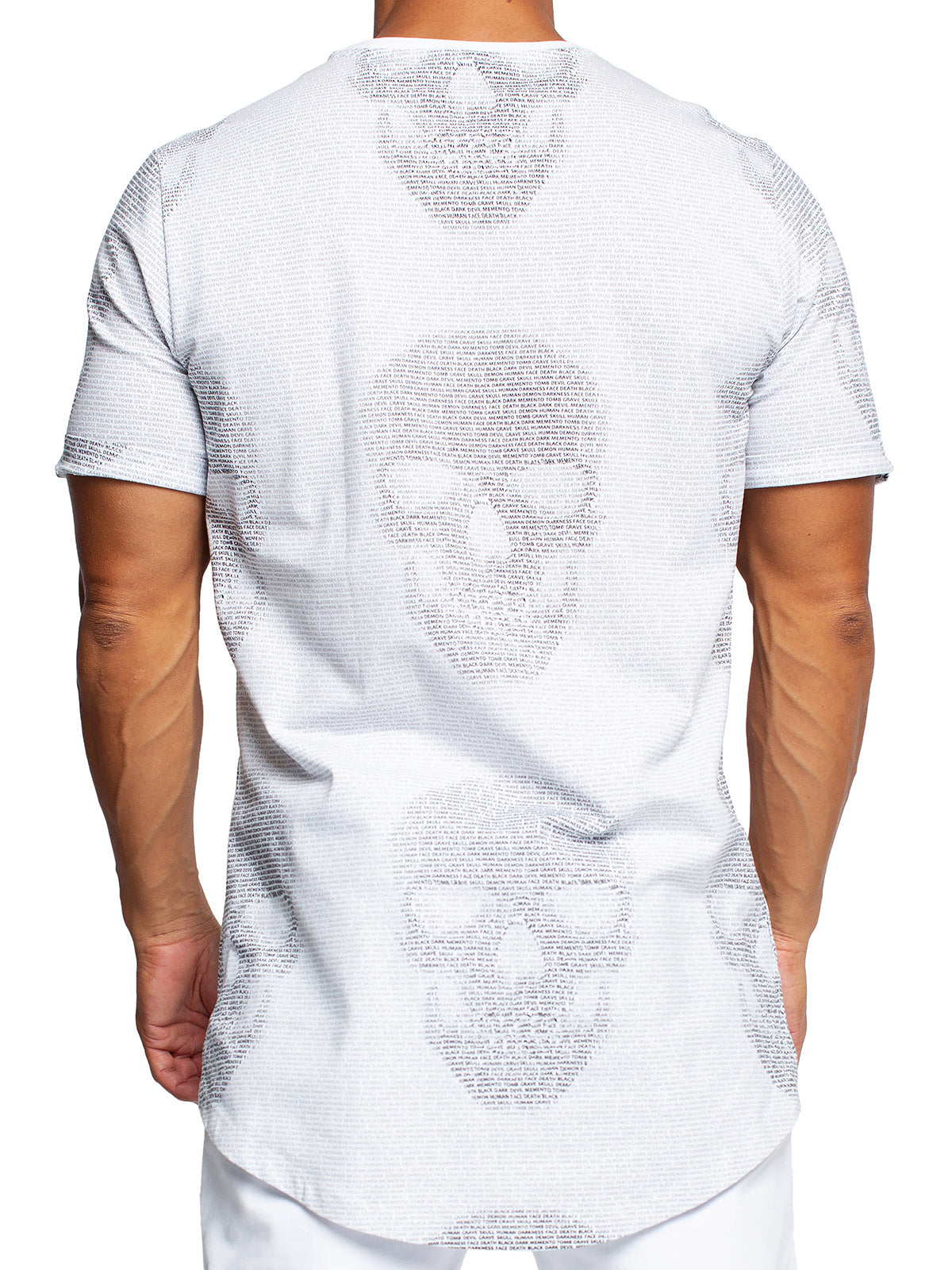 TeeHLZip Skull White