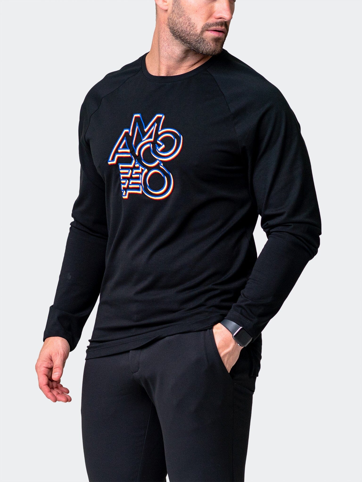 Remix Black Long Sleeve Tee