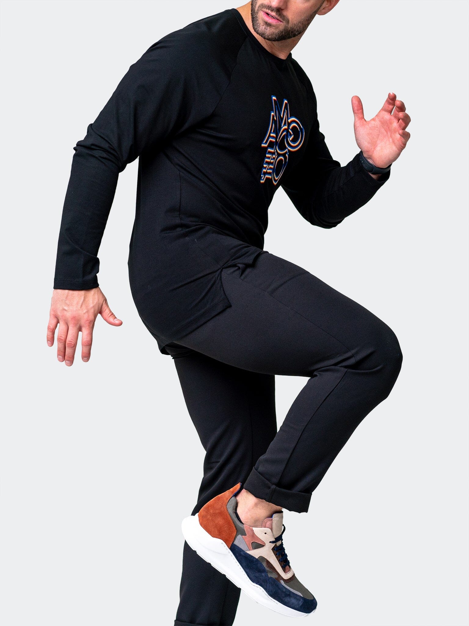 Remix Black Long Sleeve Tee