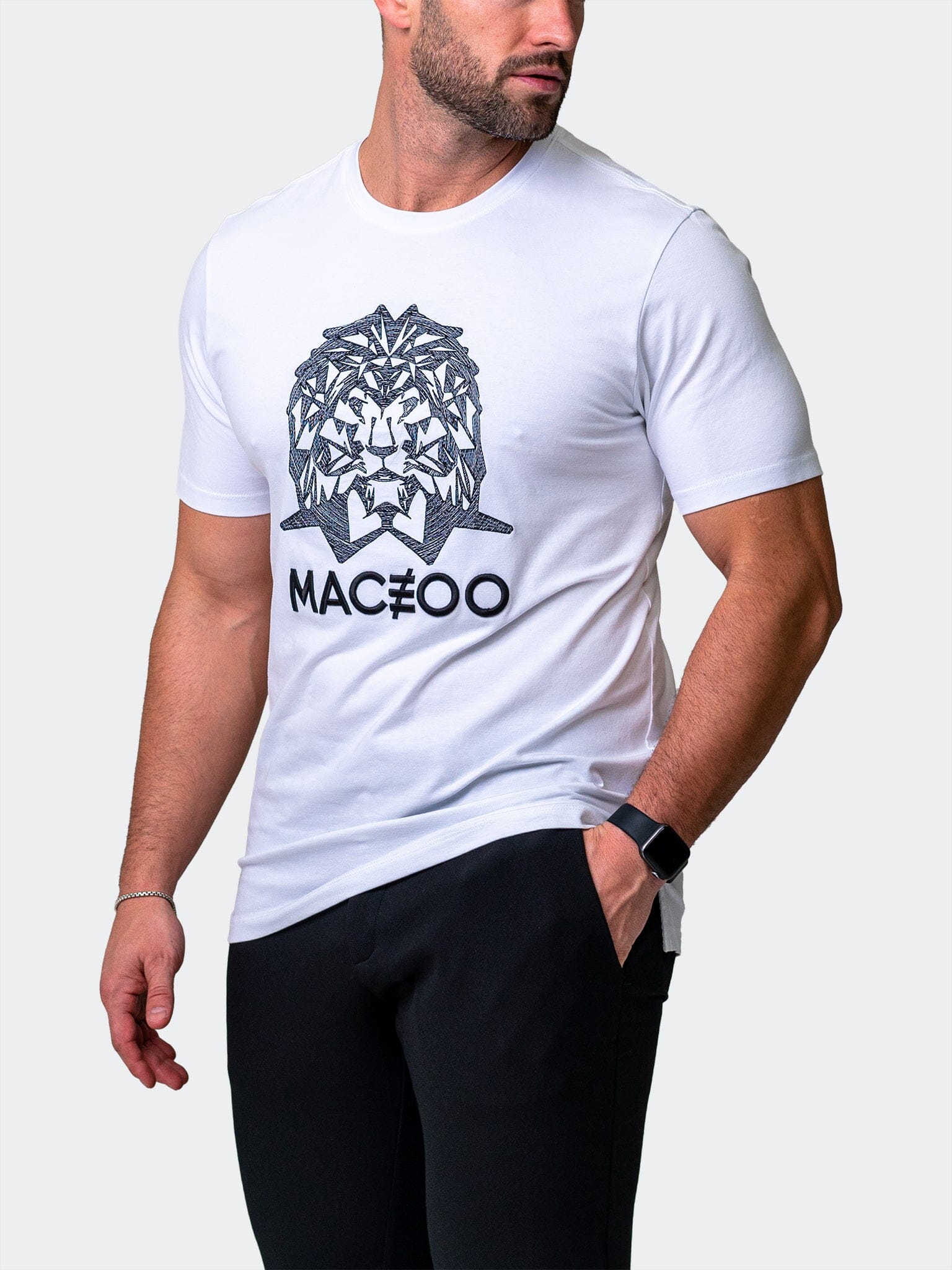MightyMane White Tee