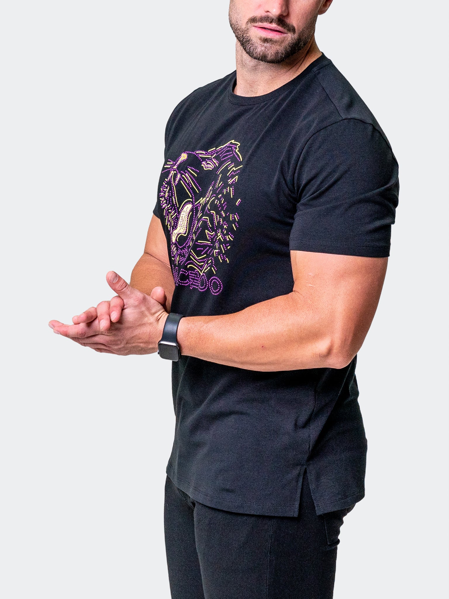 Outline Black Lion Tee